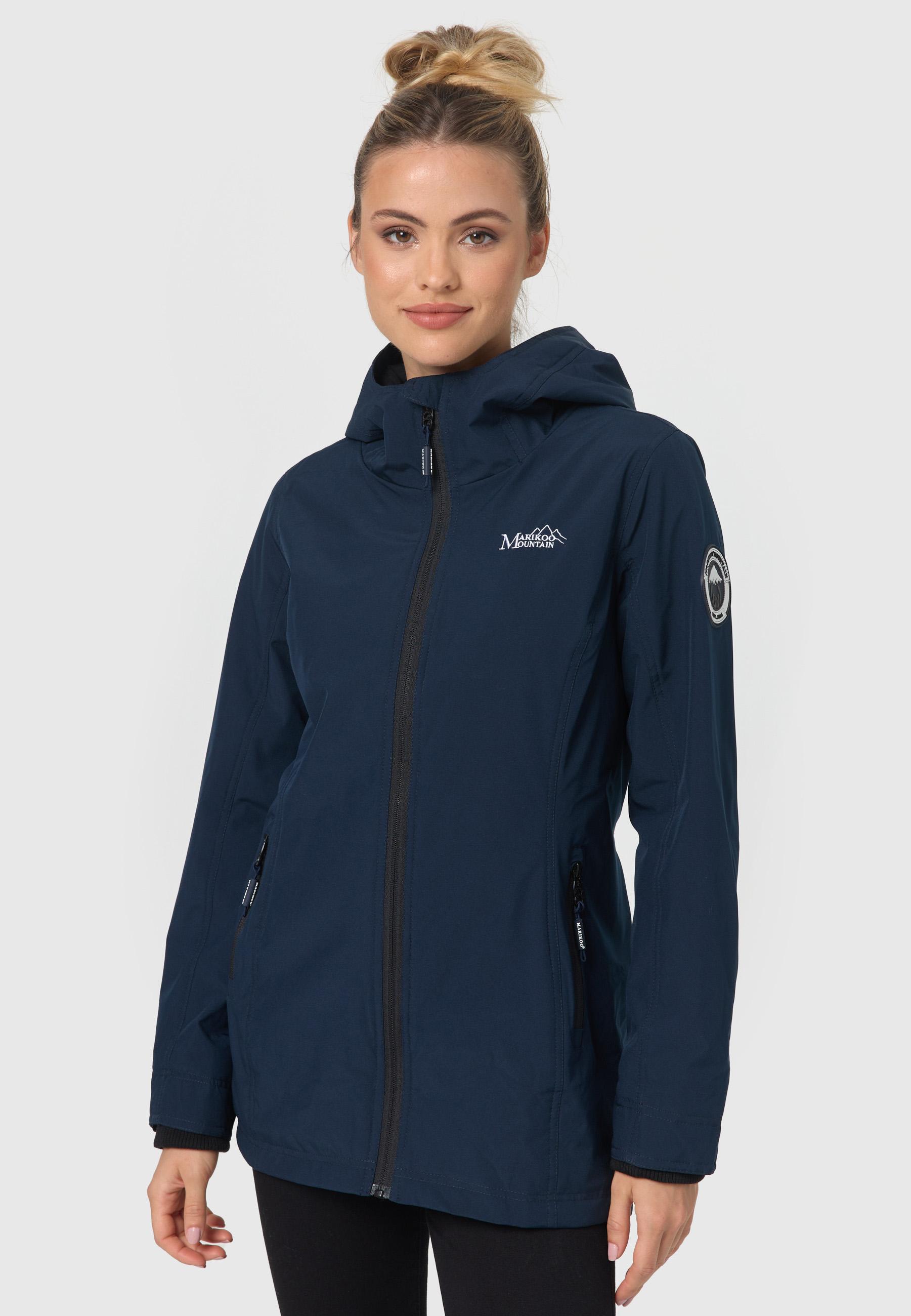 Übergangsjacke Outdoorjacke mit Kapuze Honigbeere Navy