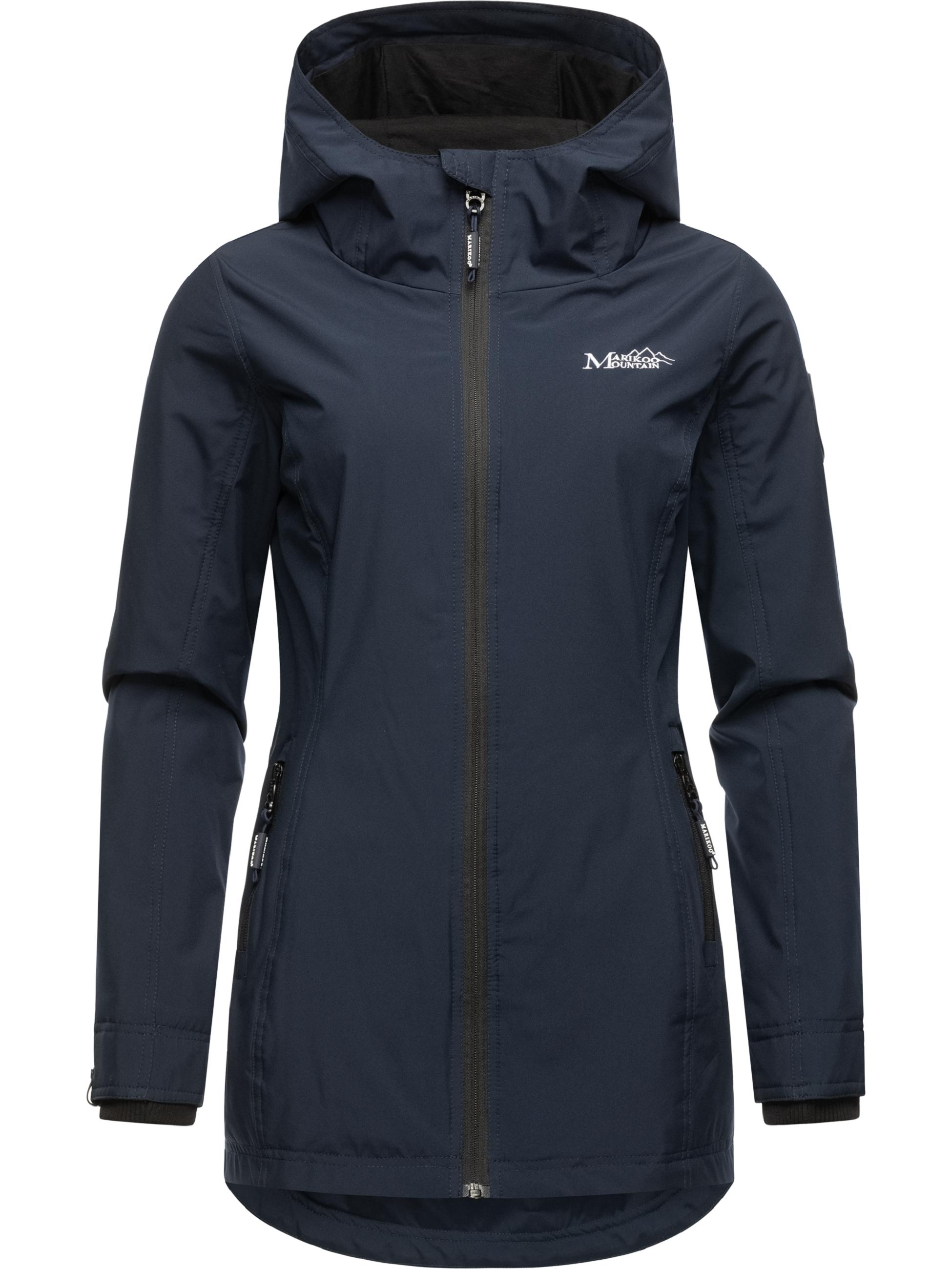 Übergangsjacke Outdoorjacke mit Kapuze Honigbeere Navy