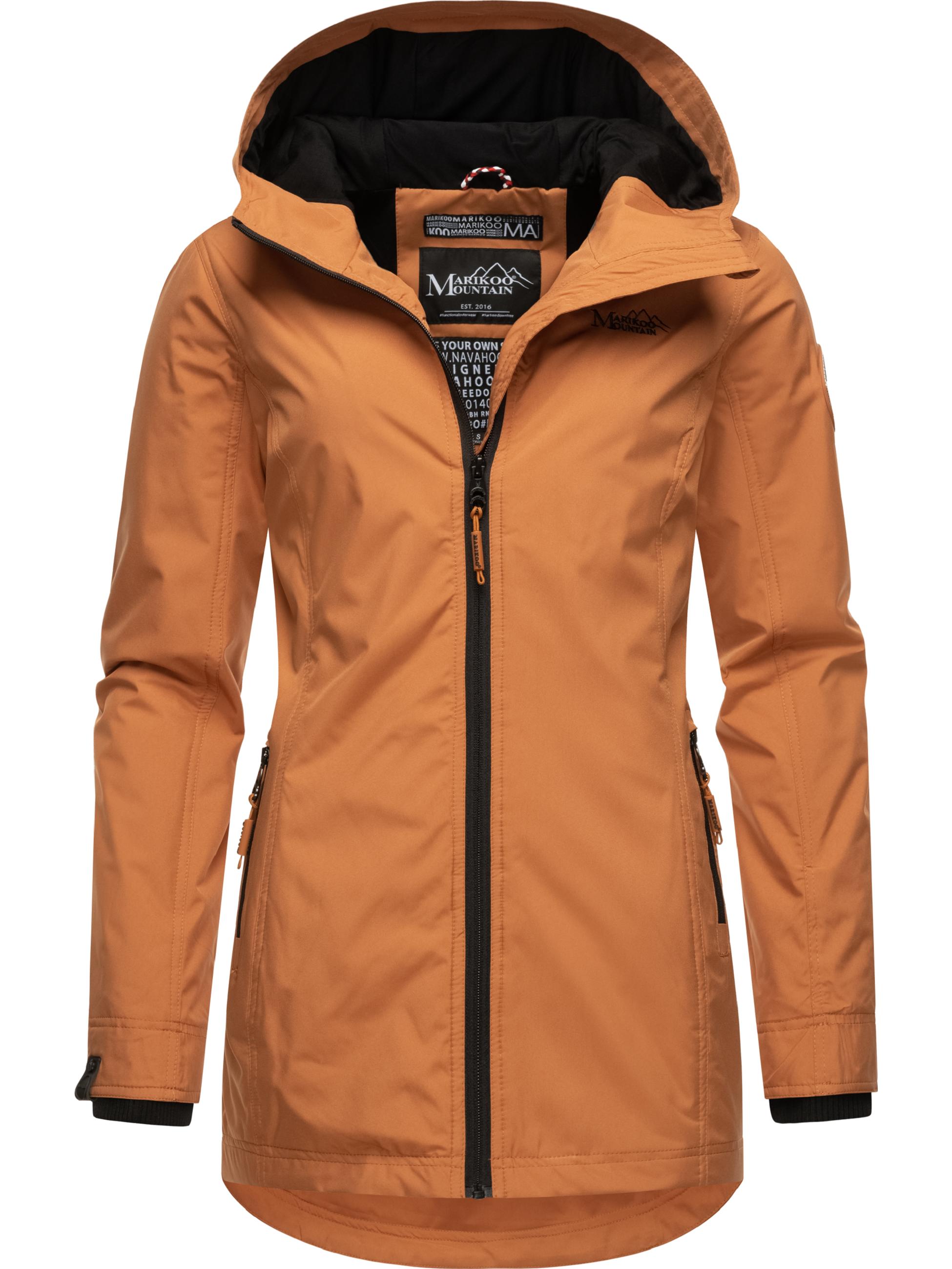 Übergangsjacke Outdoorjacke mit Kapuze Honigbeere Rusty Cinnamon