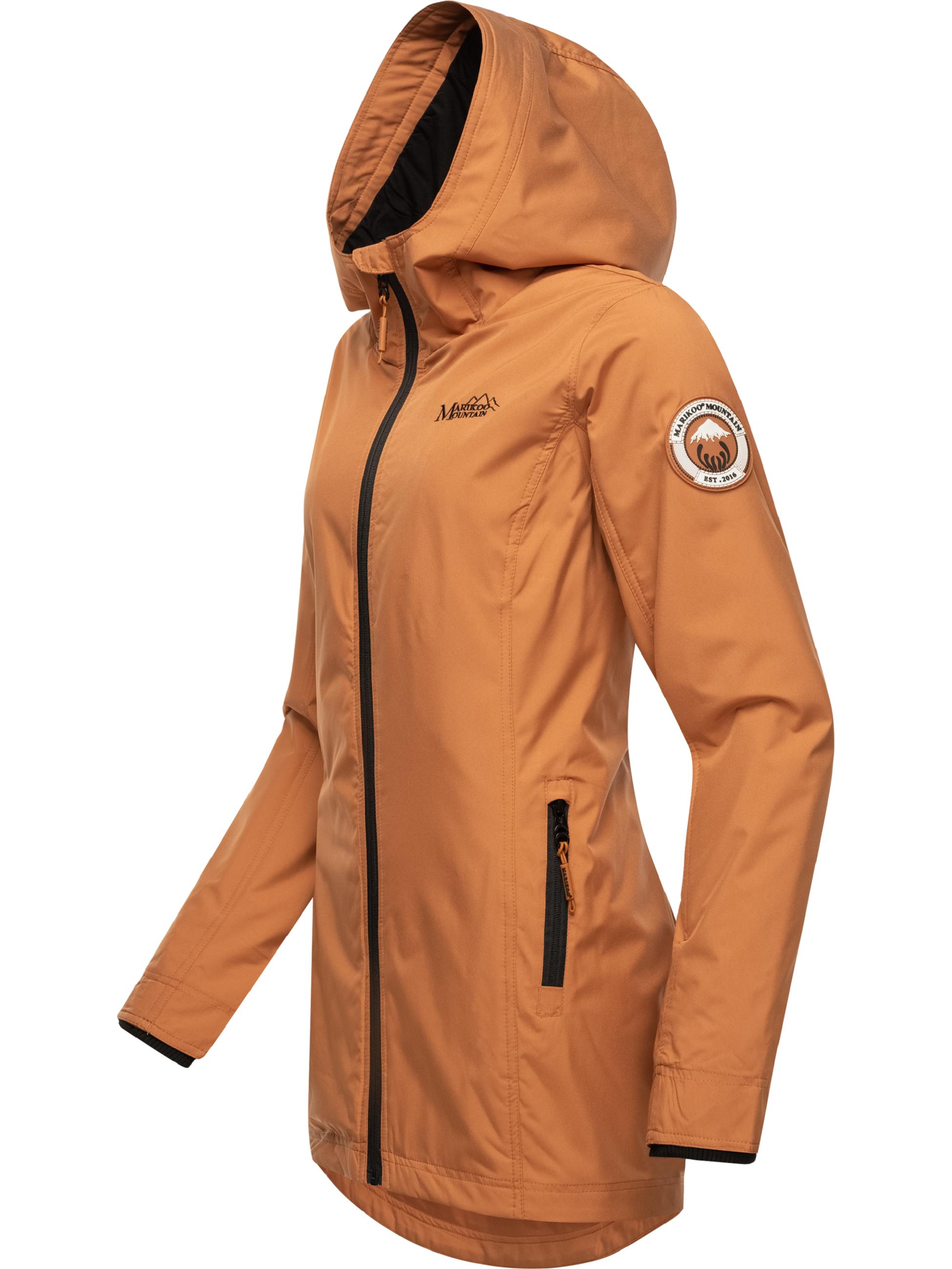 Übergangsjacke Outdoorjacke mit Kapuze Honigbeere Rusty Cinnamon