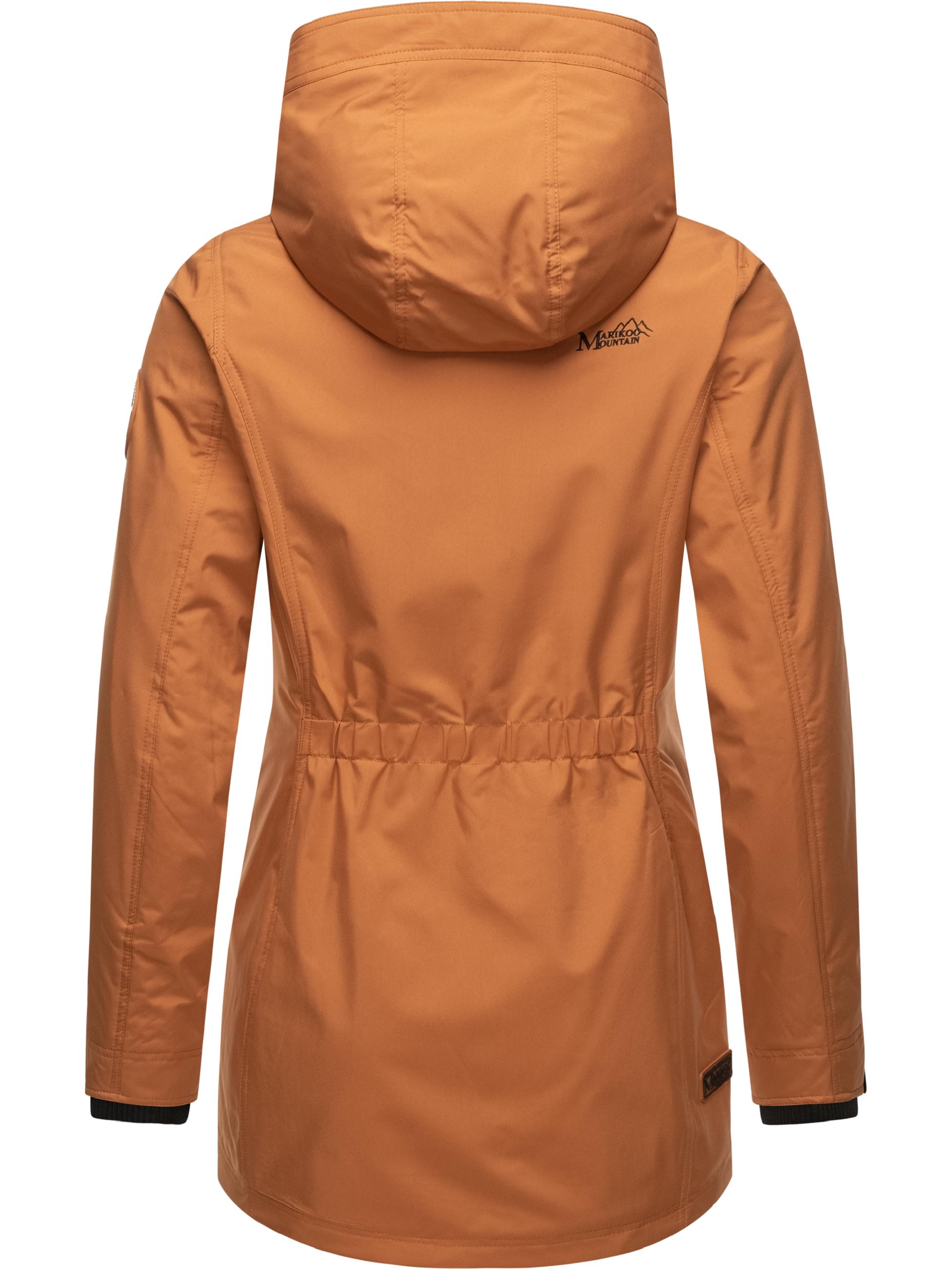 Übergangsjacke Outdoorjacke mit Kapuze Honigbeere Rusty Cinnamon