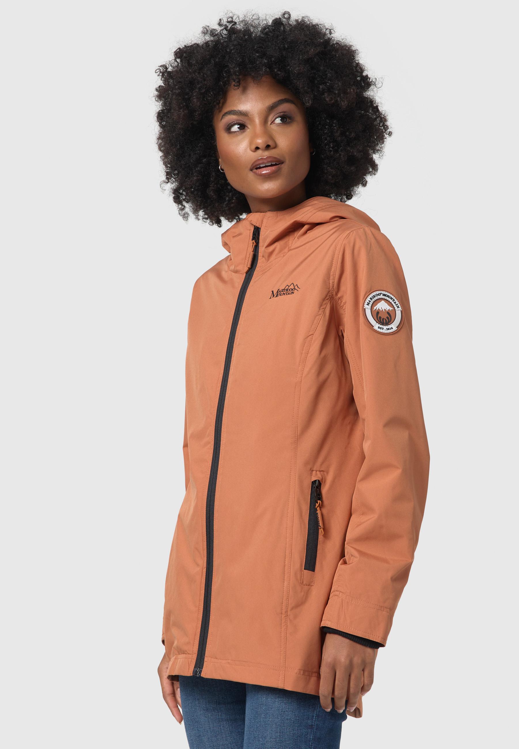 Übergangsjacke Outdoorjacke mit Kapuze Honigbeere Rusty Cinnamon