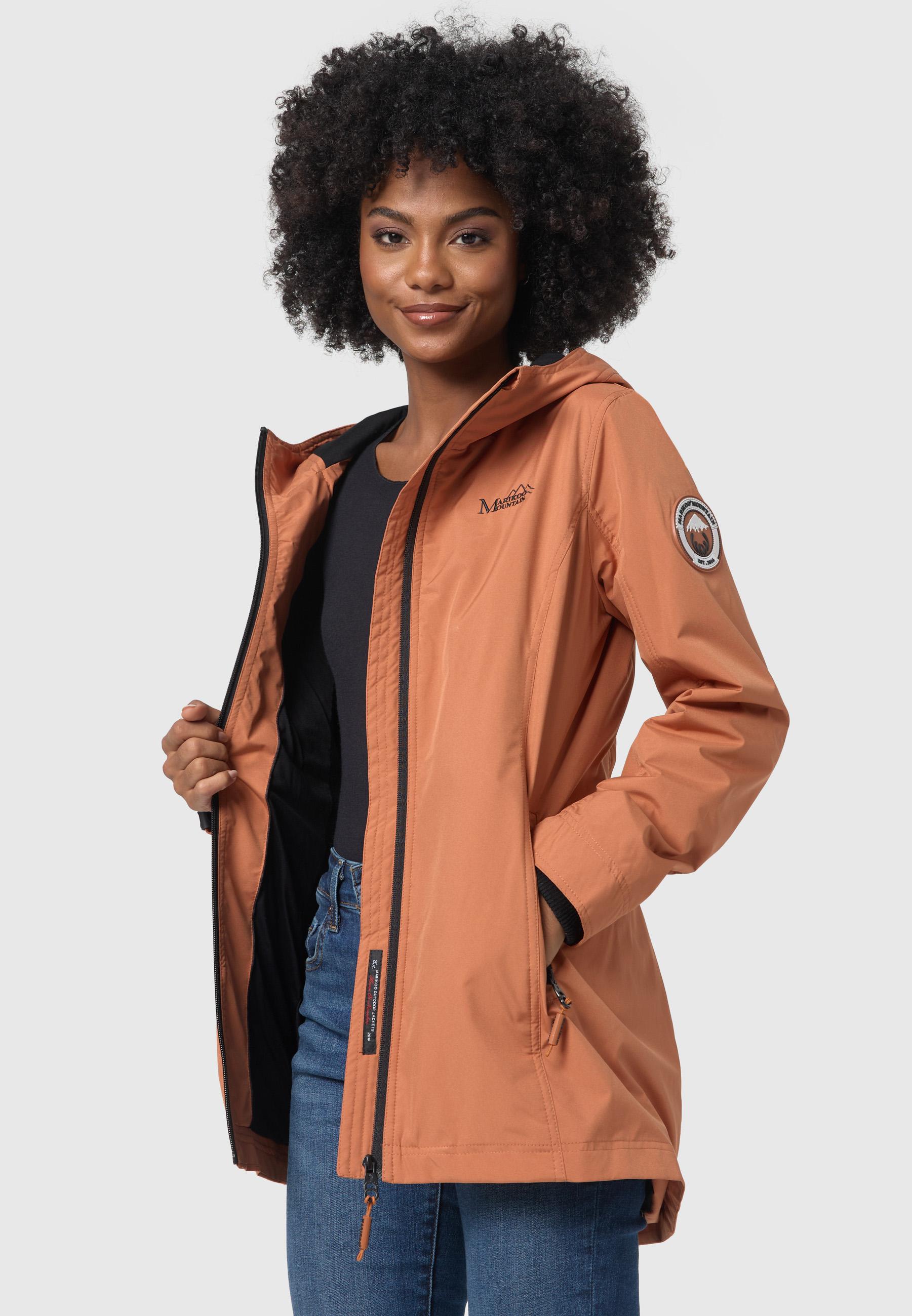 Übergangsjacke Outdoorjacke mit Kapuze Honigbeere Rusty Cinnamon