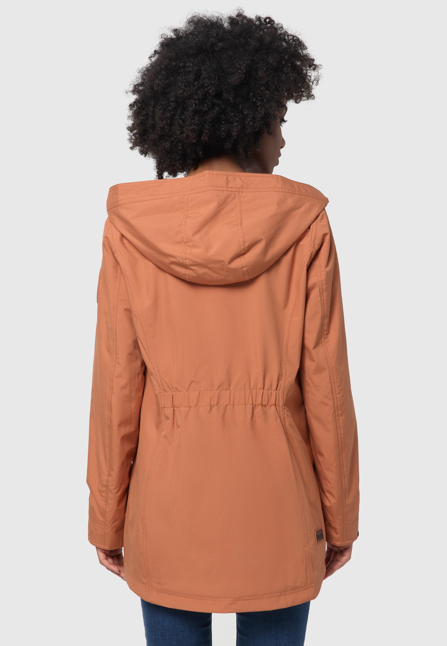 Übergangsjacke Outdoorjacke mit Kapuze Honigbeere Rusty Cinnamon