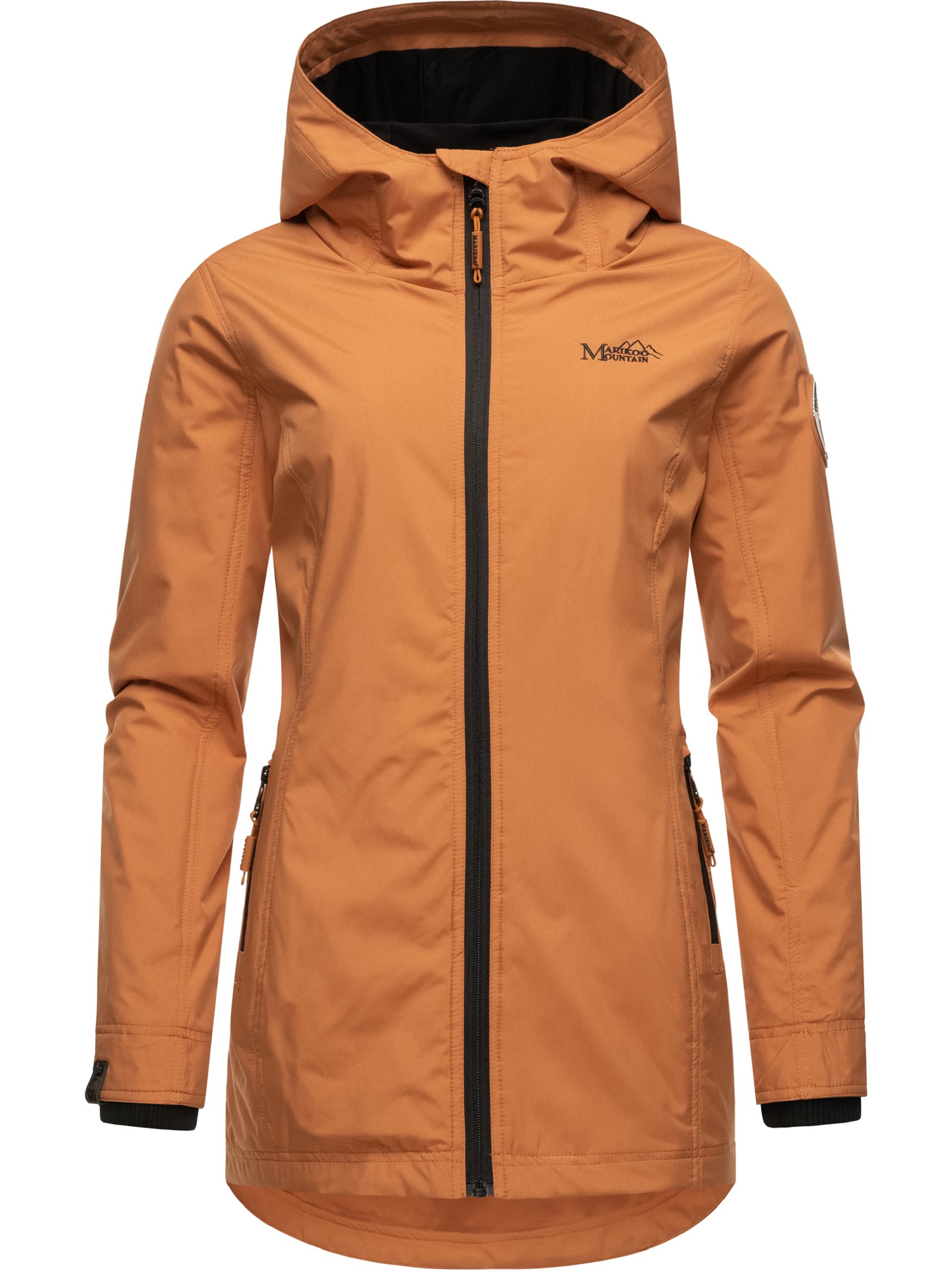 Übergangsjacke Outdoorjacke mit Kapuze Honigbeere Rusty Cinnamon