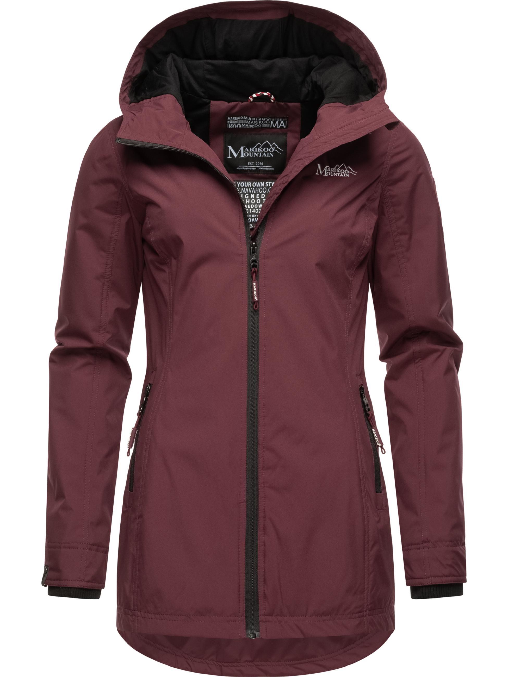 Übergangsjacke Outdoorjacke mit Kapuze Honigbeere Wine