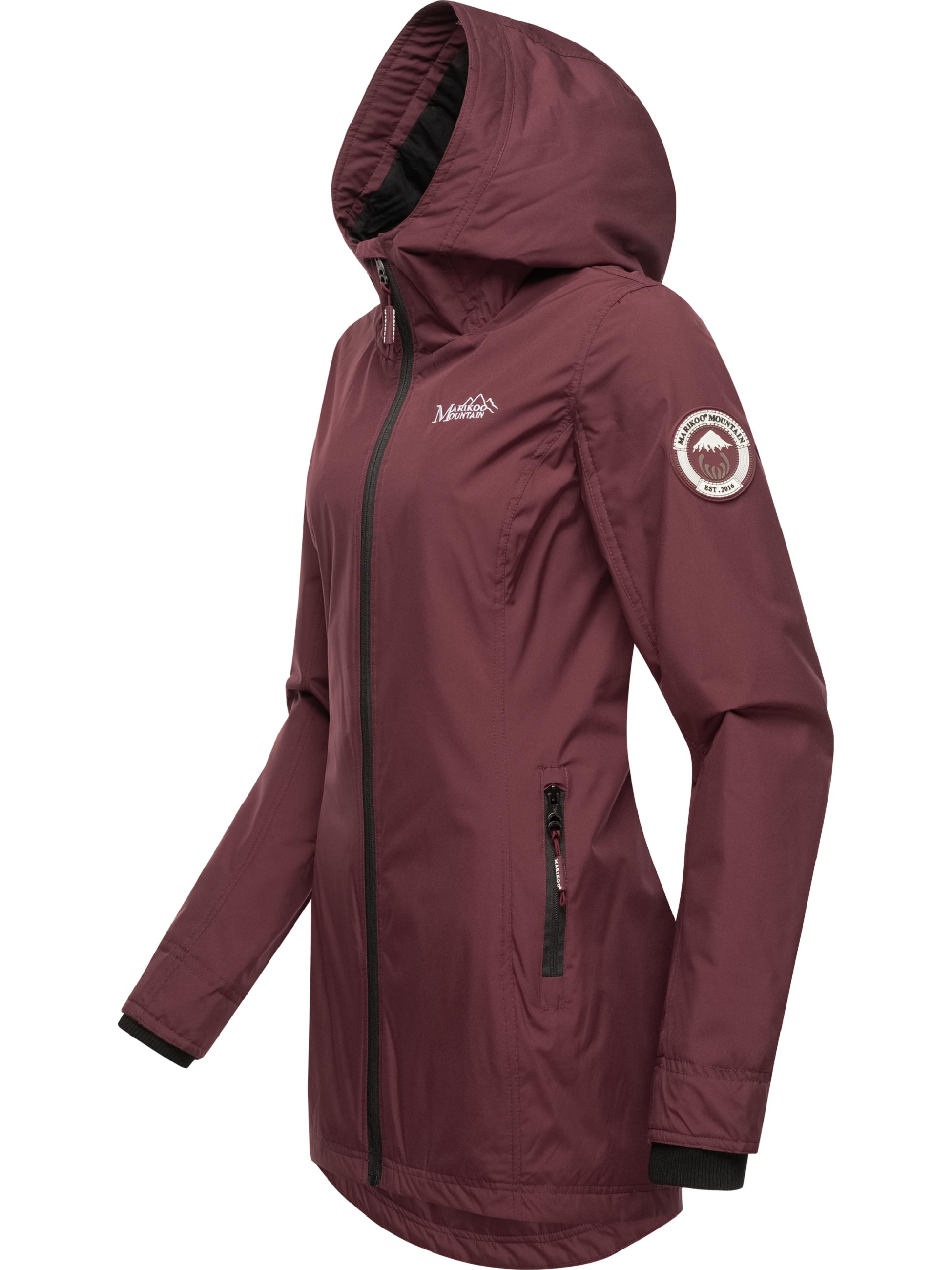 Übergangsjacke Outdoorjacke mit Kapuze Honigbeere Wine