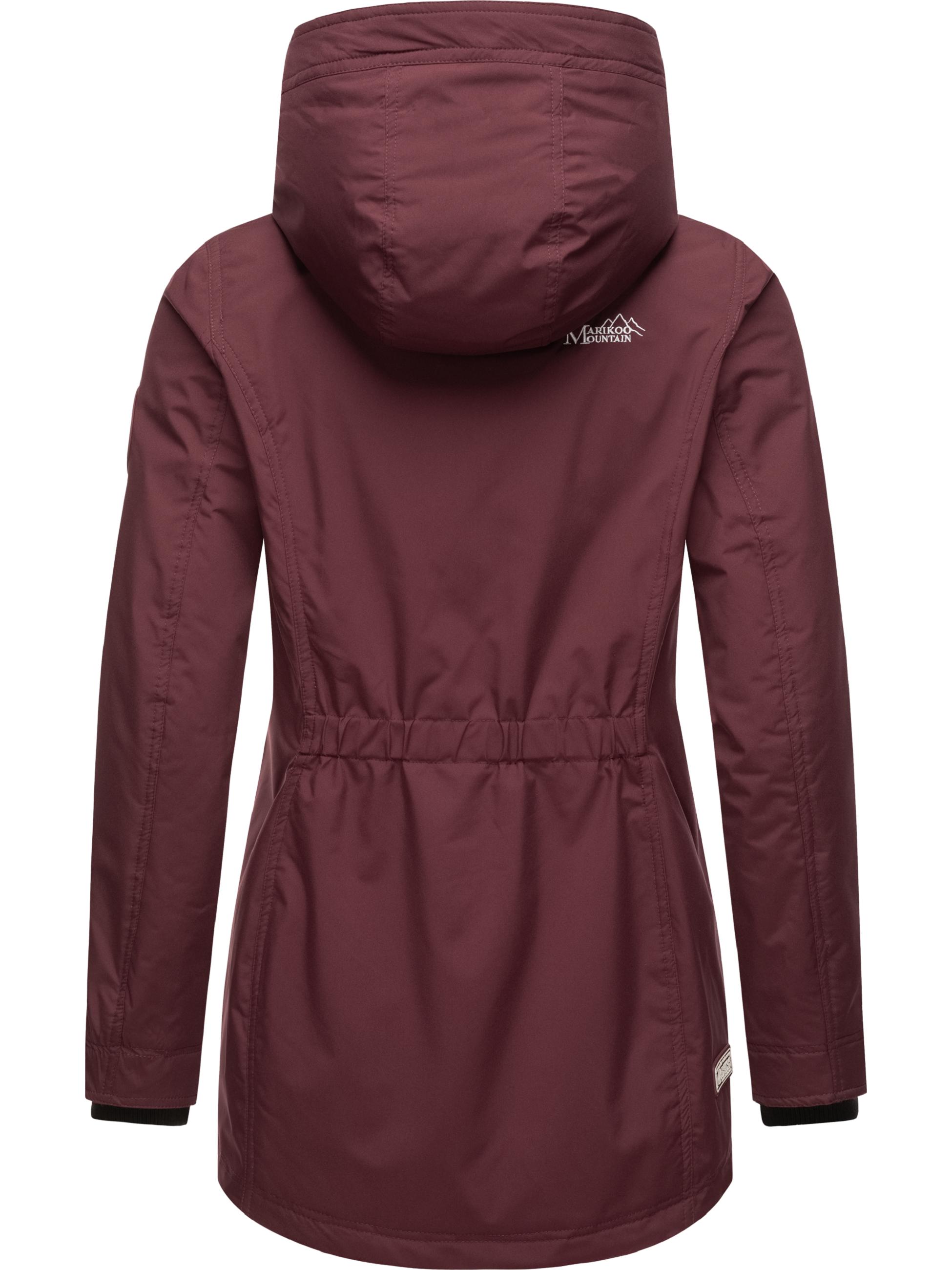 Übergangsjacke Outdoorjacke mit Kapuze Honigbeere Wine