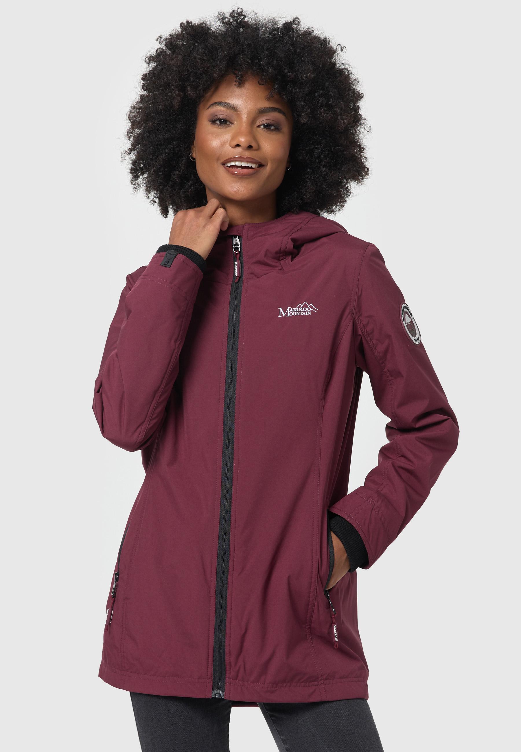 Übergangsjacke Outdoorjacke mit Kapuze Honigbeere Wine