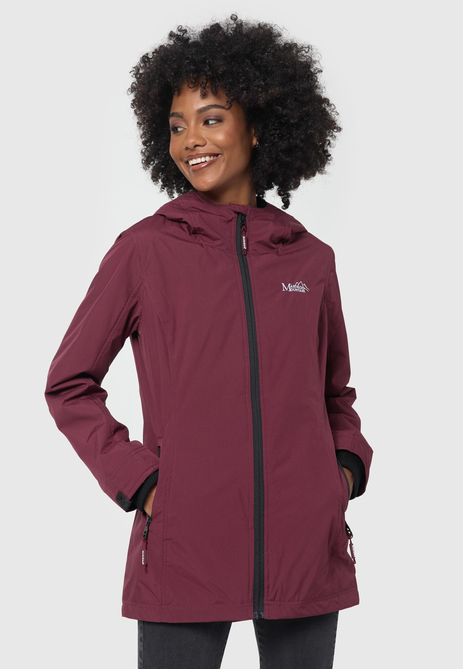 Übergangsjacke Outdoorjacke mit Kapuze Honigbeere Wine