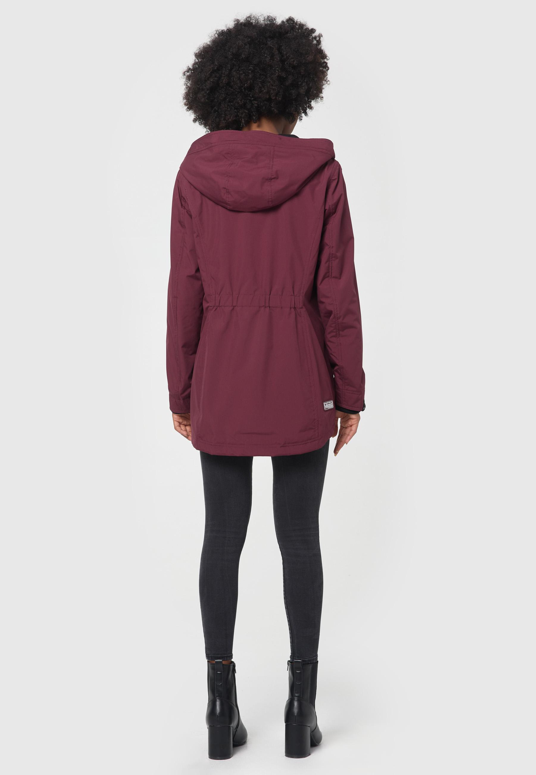 Übergangsjacke Outdoorjacke mit Kapuze Honigbeere Wine