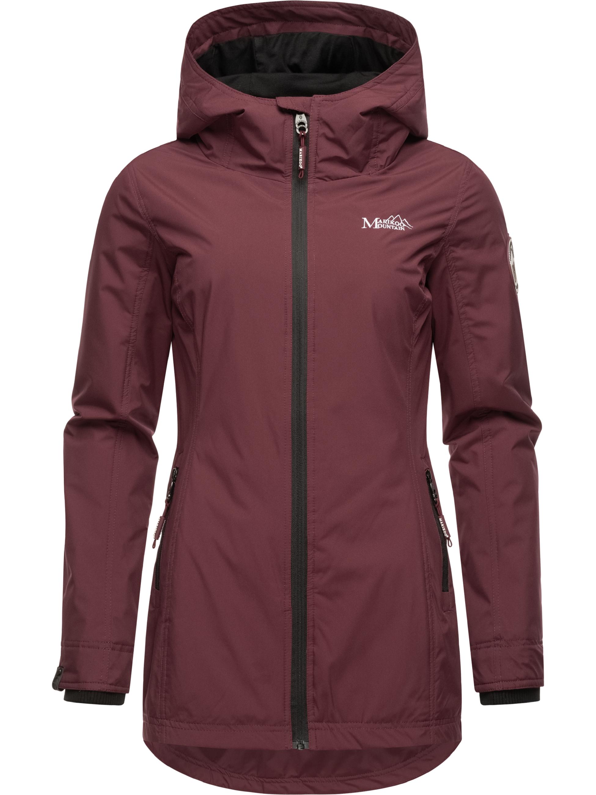 Übergangsjacke Outdoorjacke mit Kapuze Honigbeere Wine