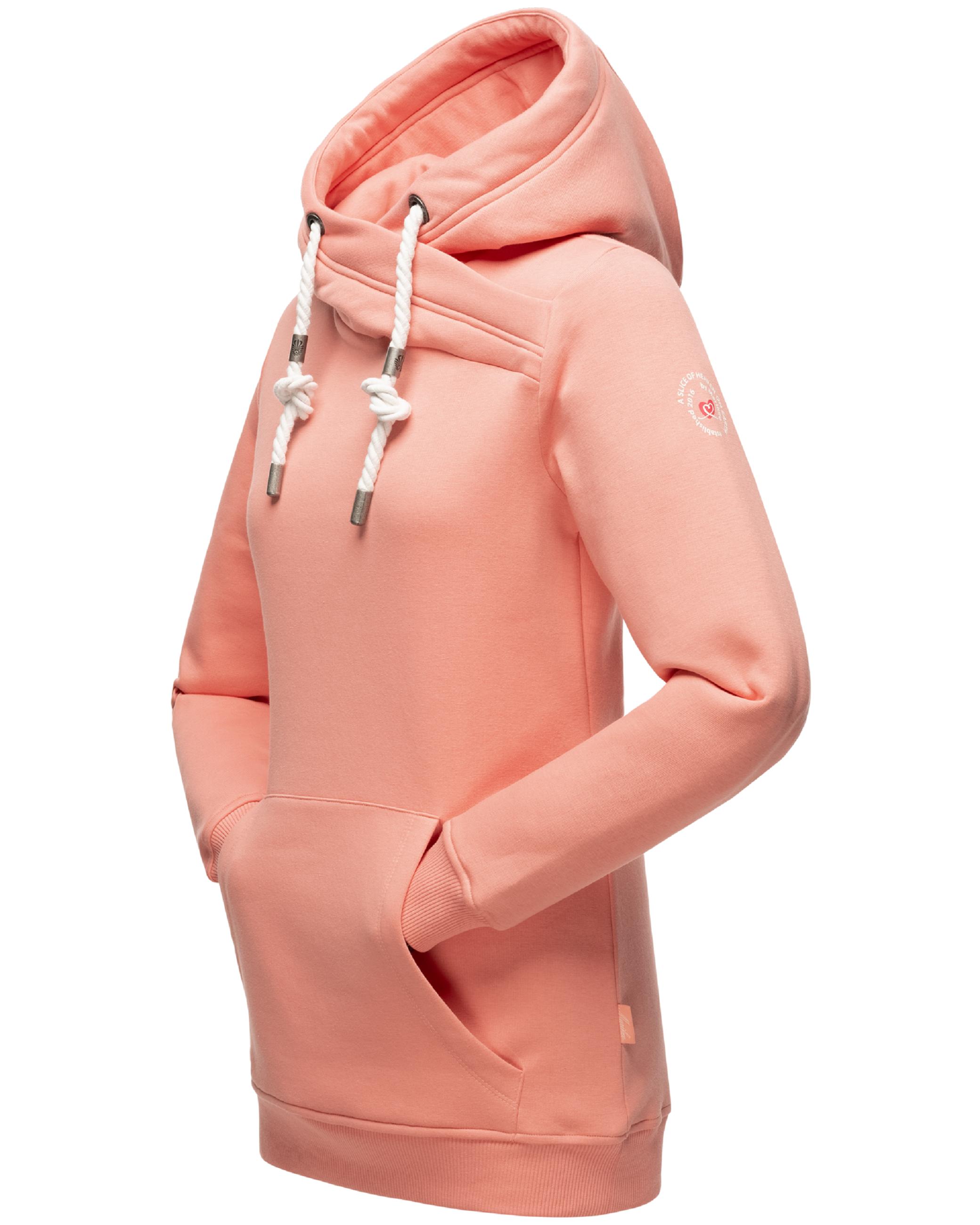 Extraweicher, langer Hoodie "Izuyaa" Apricot