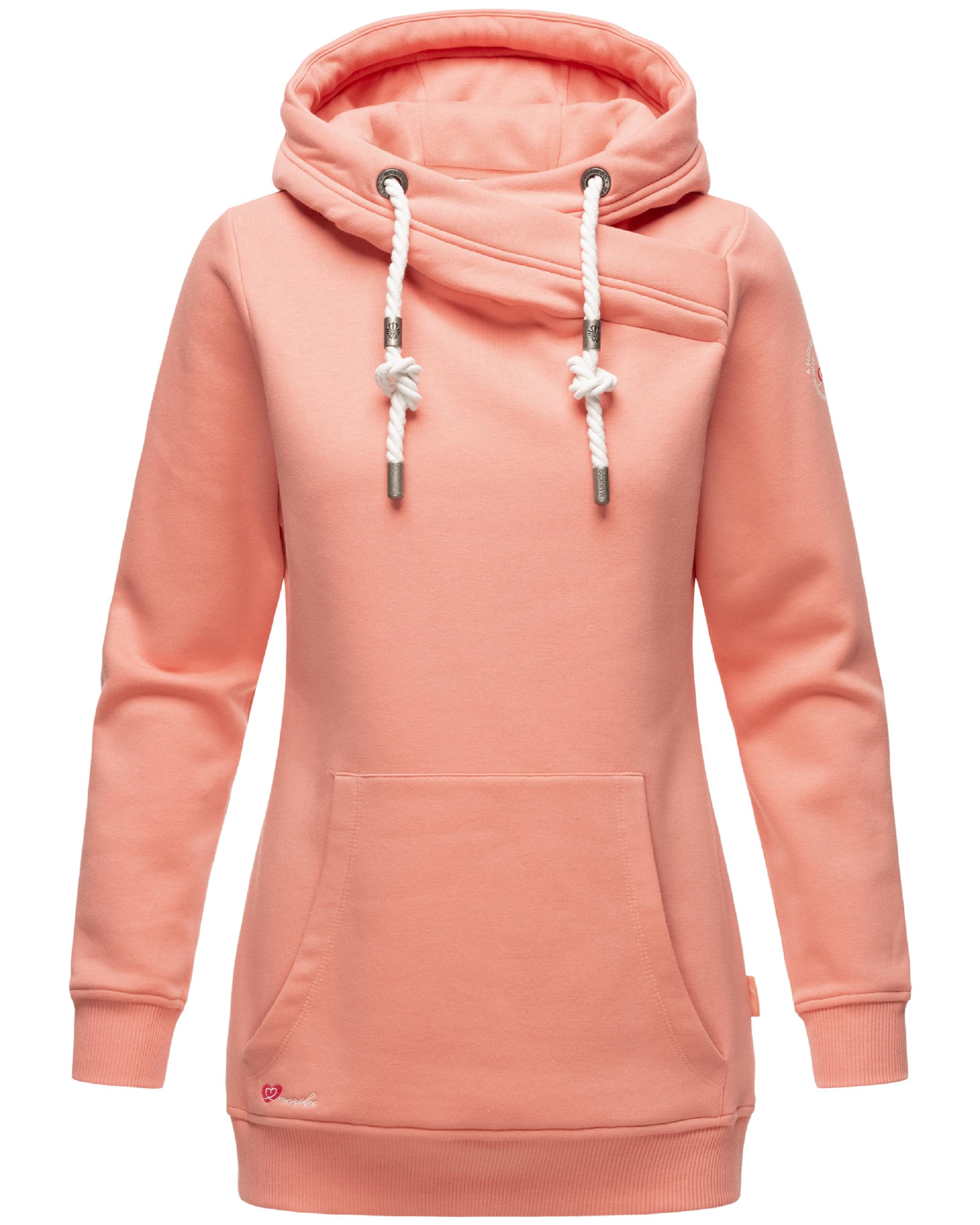 Extraweicher, langer Hoodie "Izuyaa" Apricot