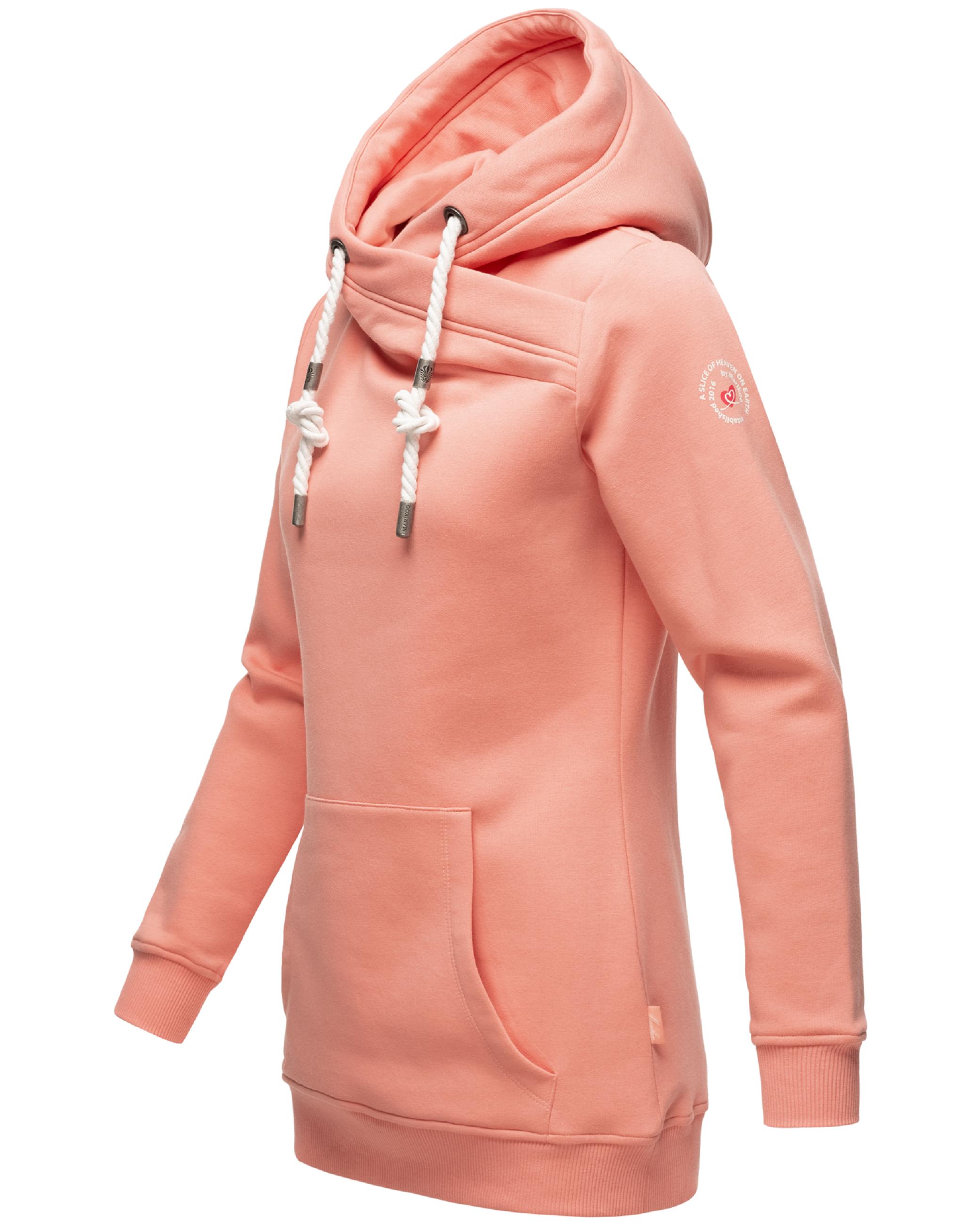 Extraweicher, langer Hoodie "Izuyaa" Apricot