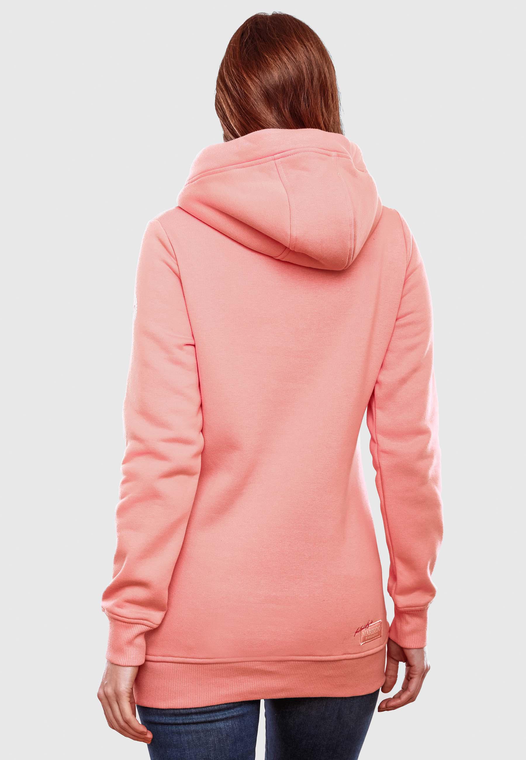 Extraweicher, langer Hoodie "Izuyaa" Apricot