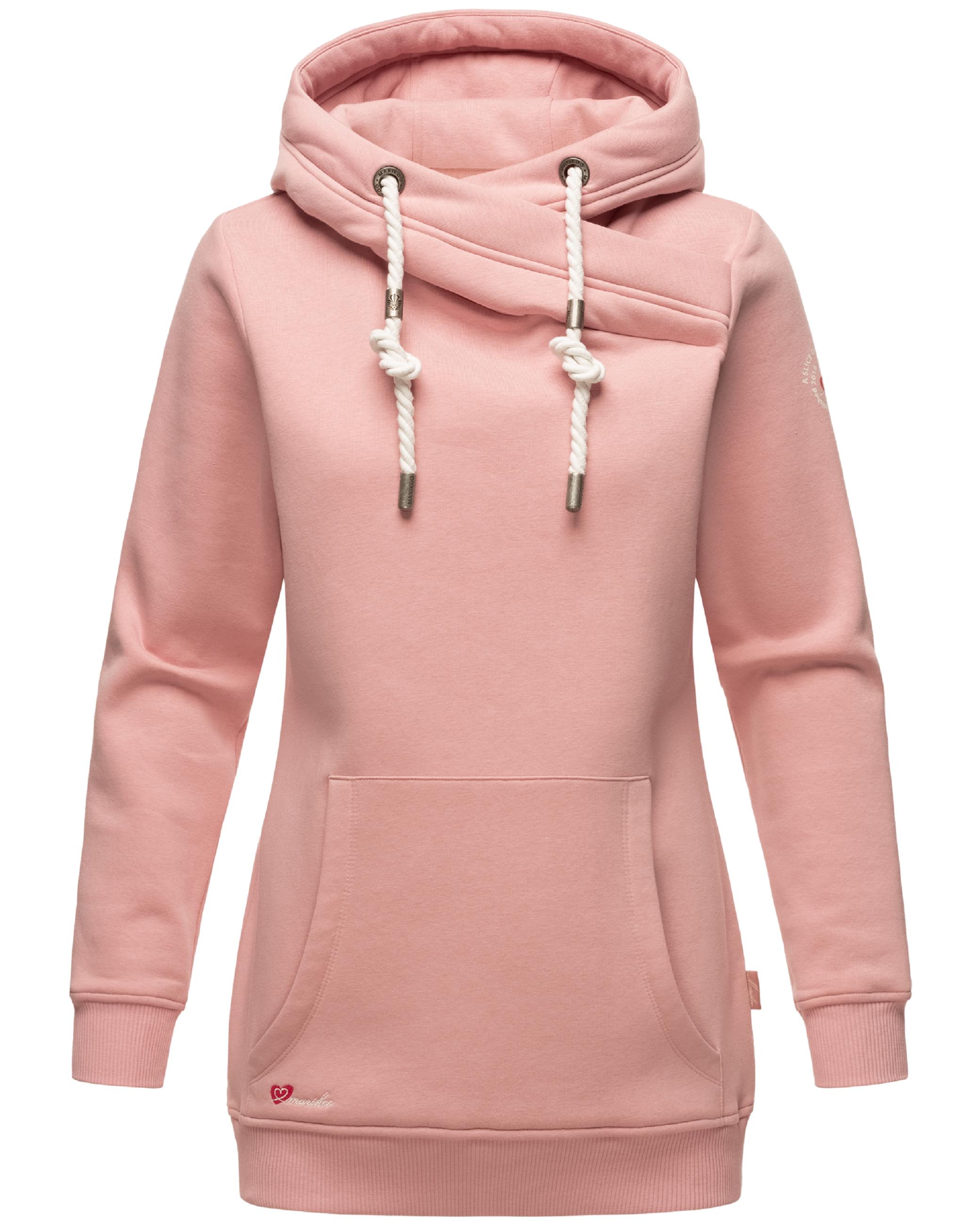 Extraweicher, langer Hoodie "Izuyaa" Powder Rose