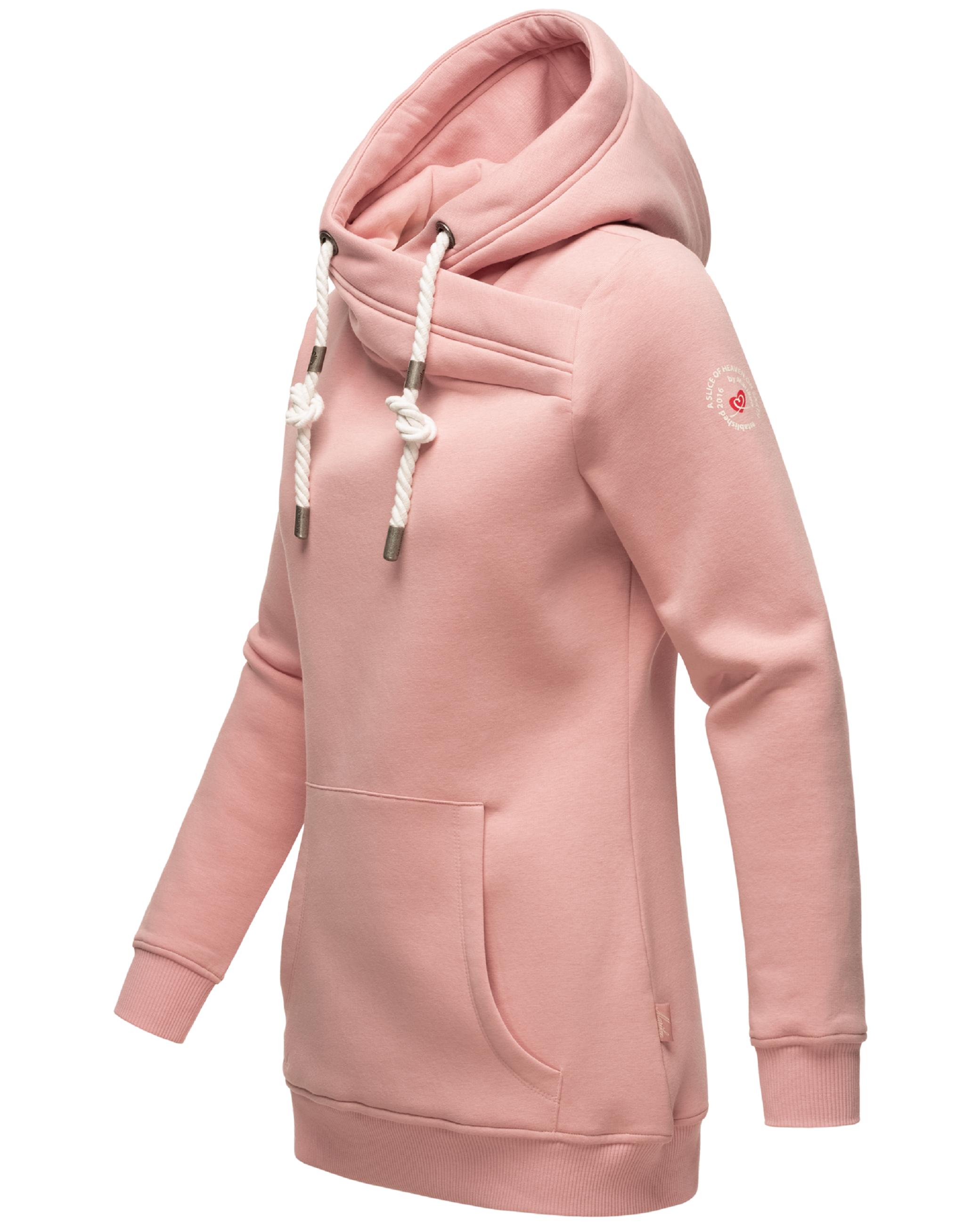 Extraweicher, langer Hoodie "Izuyaa" Powder Rose