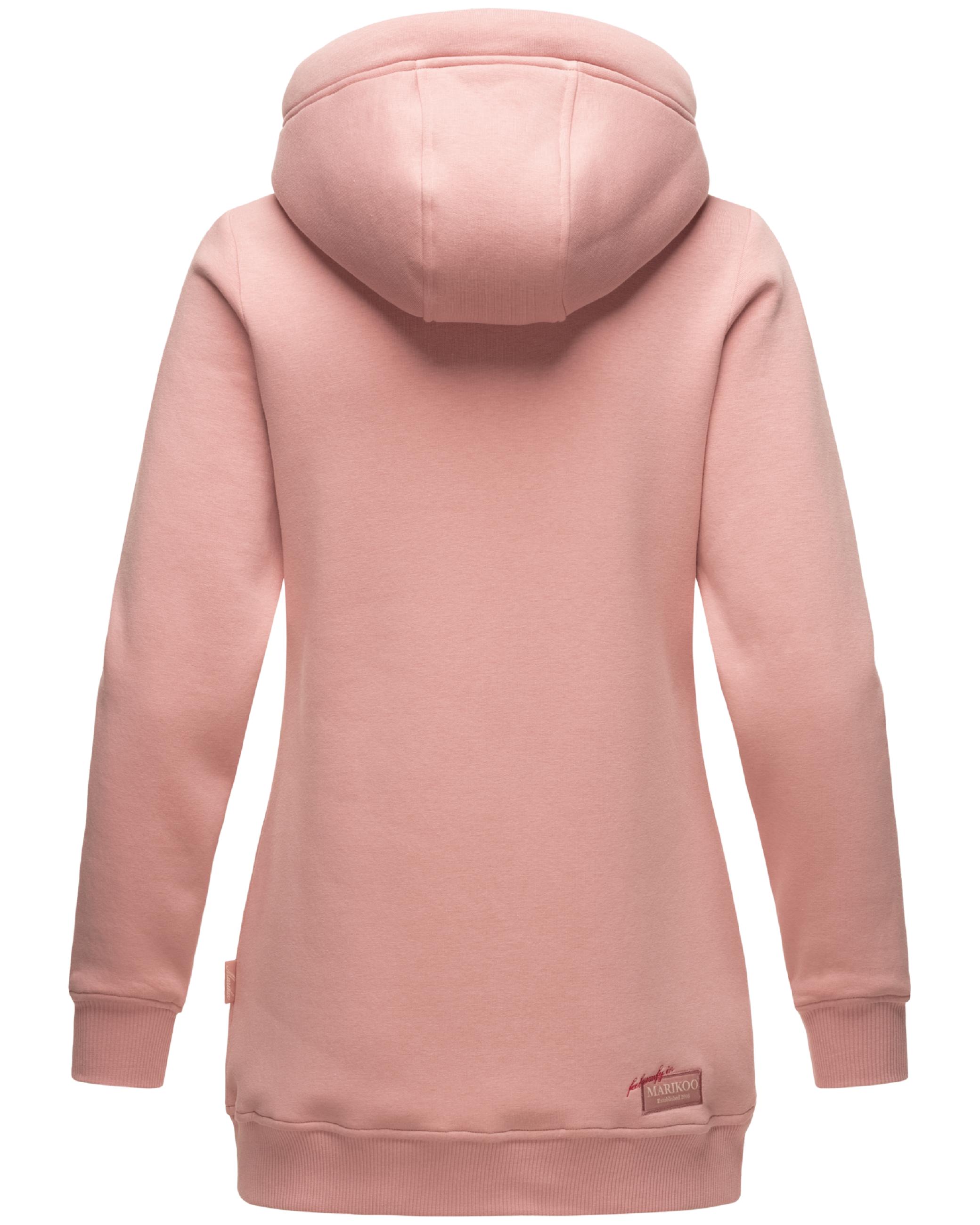 Extraweicher, langer Hoodie "Izuyaa" Powder Rose