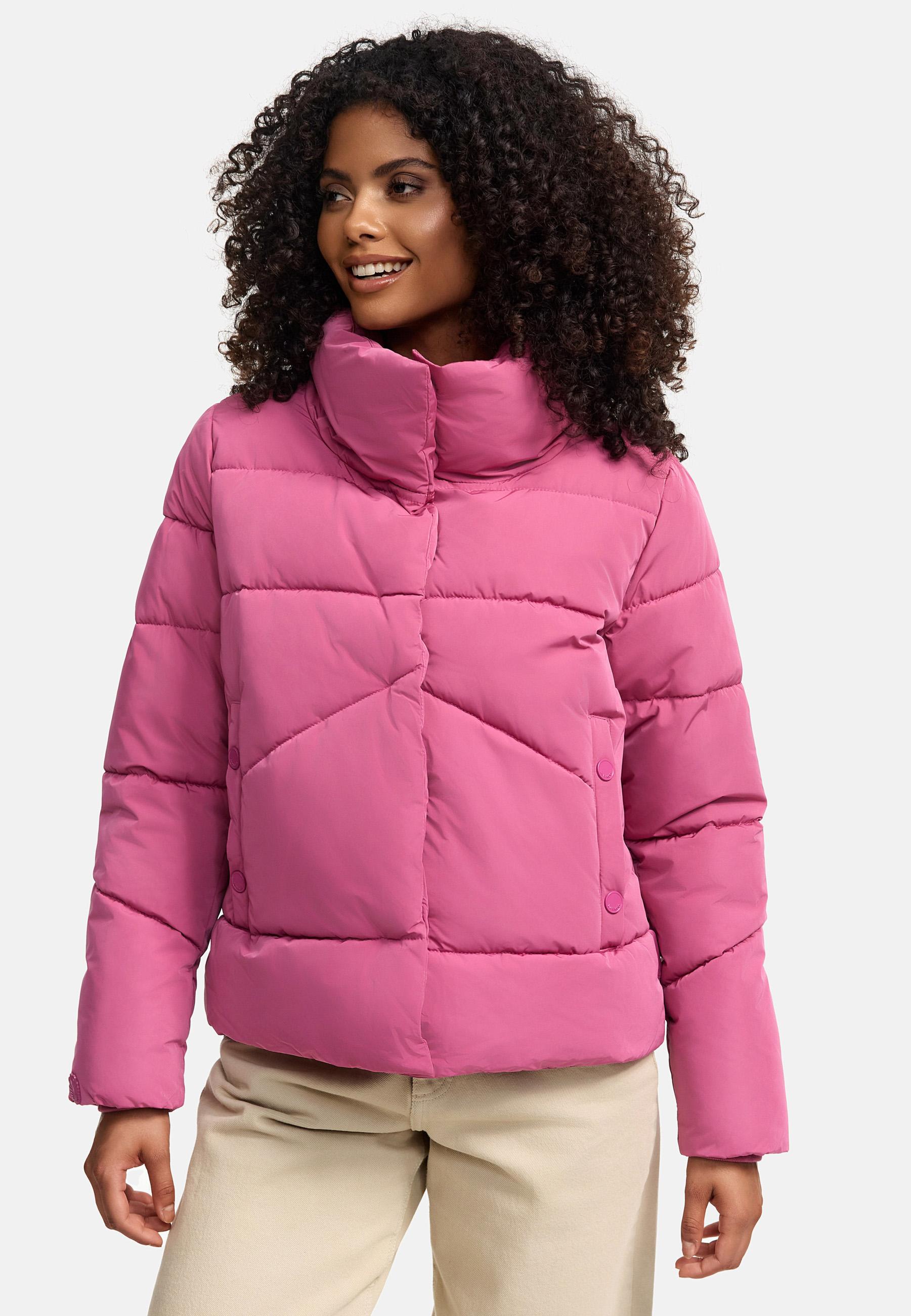 Warme Winterjacke mit hohem Kragen "Jalliaa 16" Berry Rouge