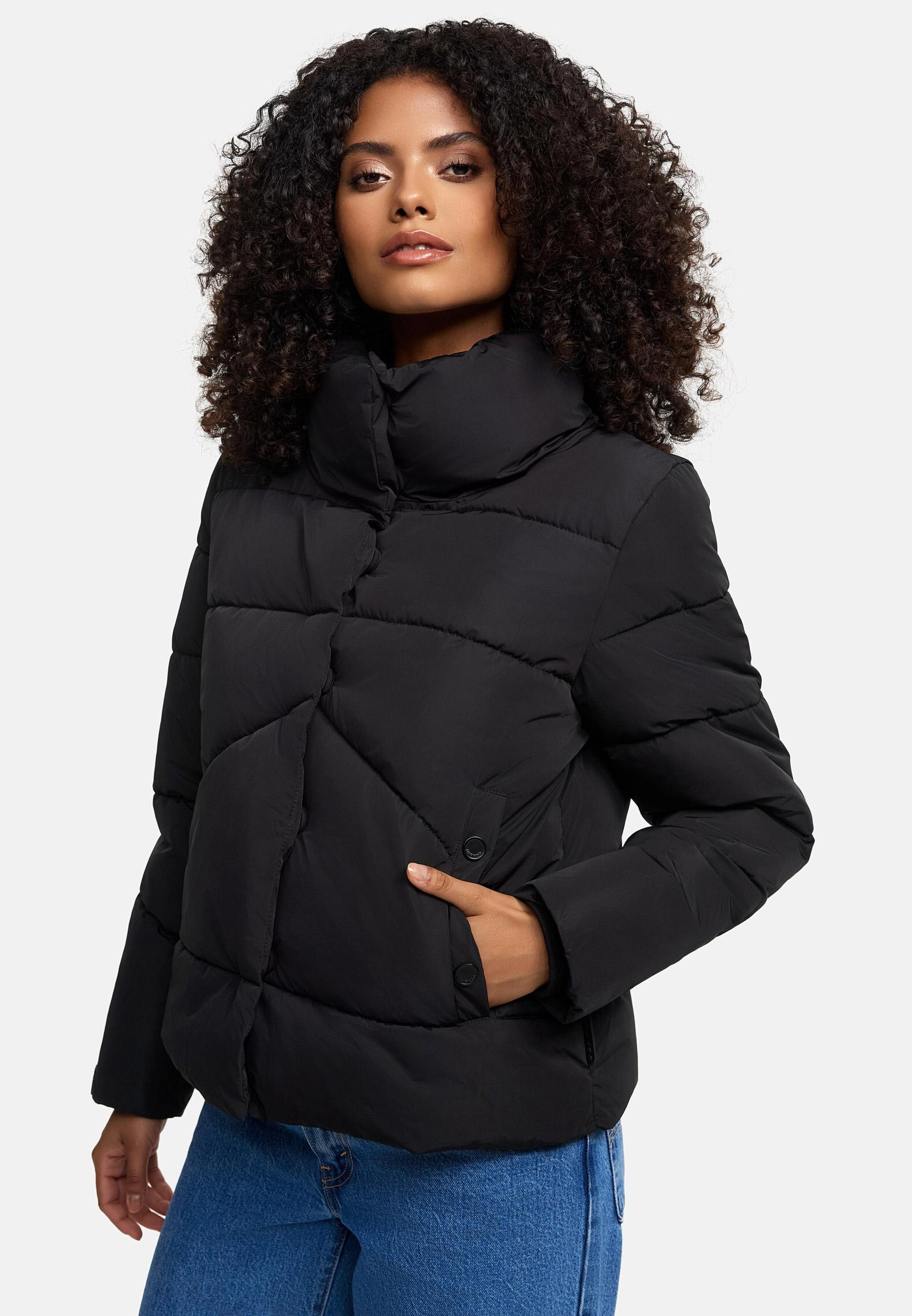 Warme Winterjacke mit hohem Kragen "Jalliaa 16" Black