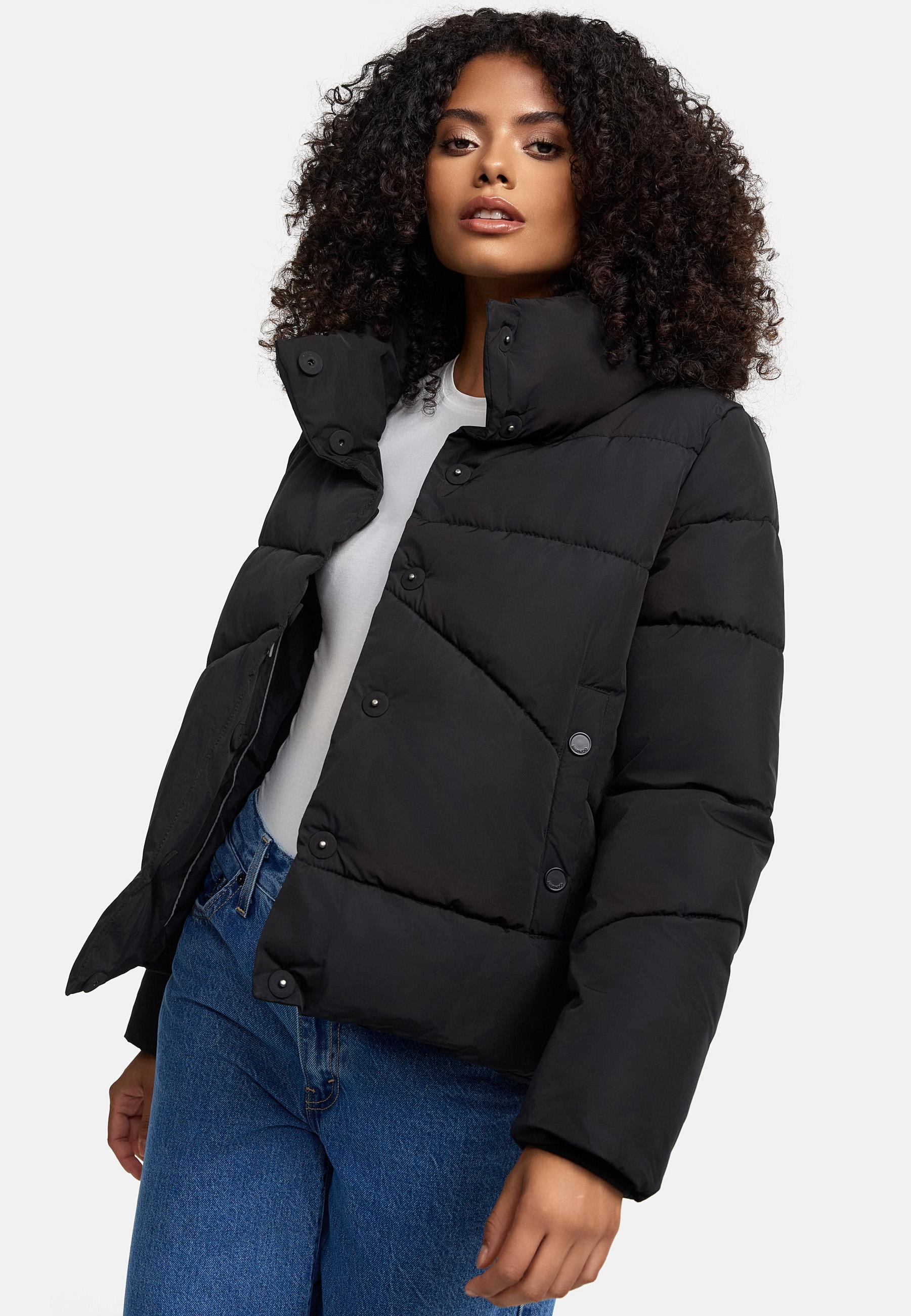 Warme Winterjacke mit hohem Kragen "Jalliaa 16" Black