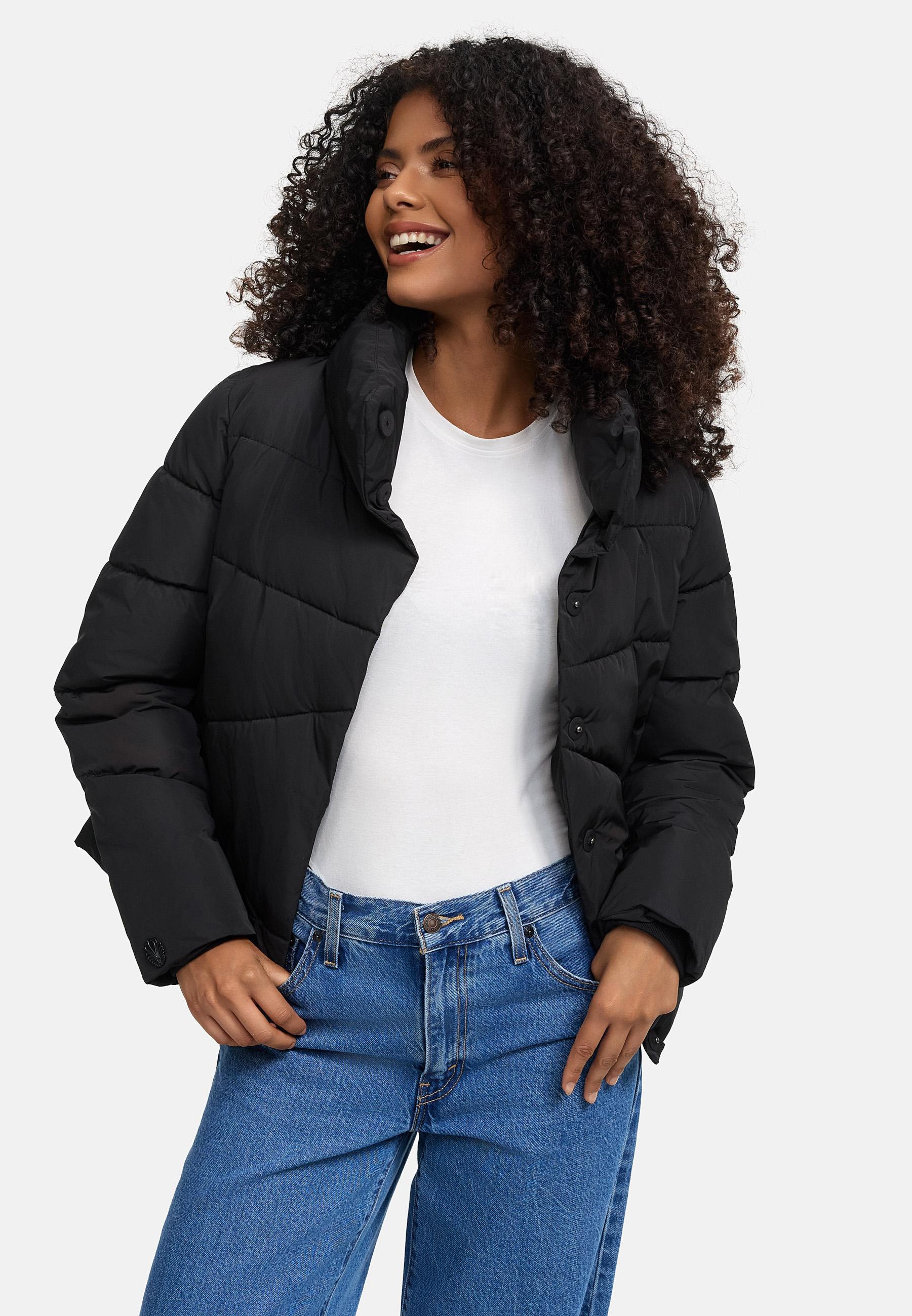 Warme Winterjacke mit hohem Kragen "Jalliaa 16" Black