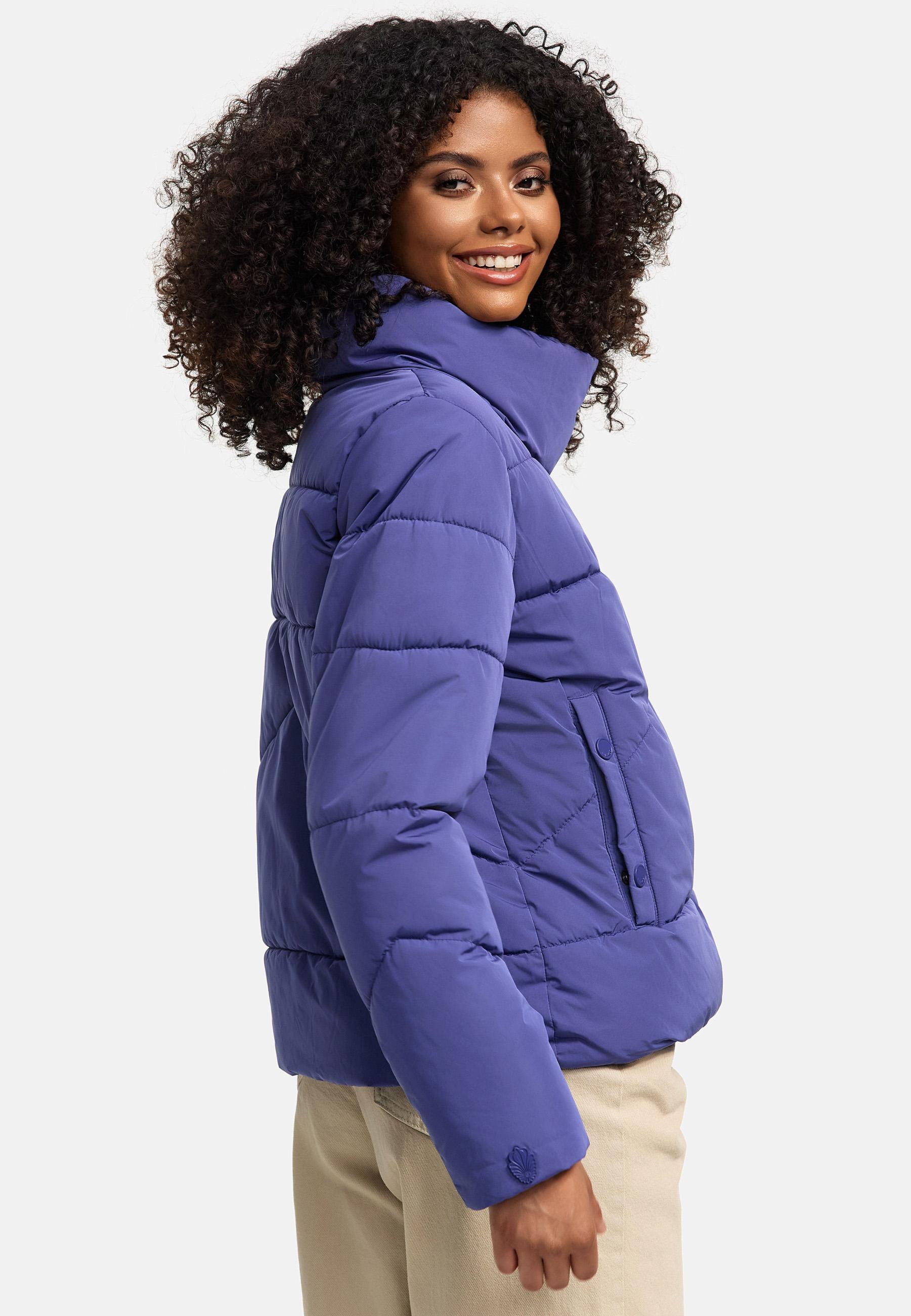 Warme Winterjacke mit hohem Kragen "Jalliaa 16" Blue Violet