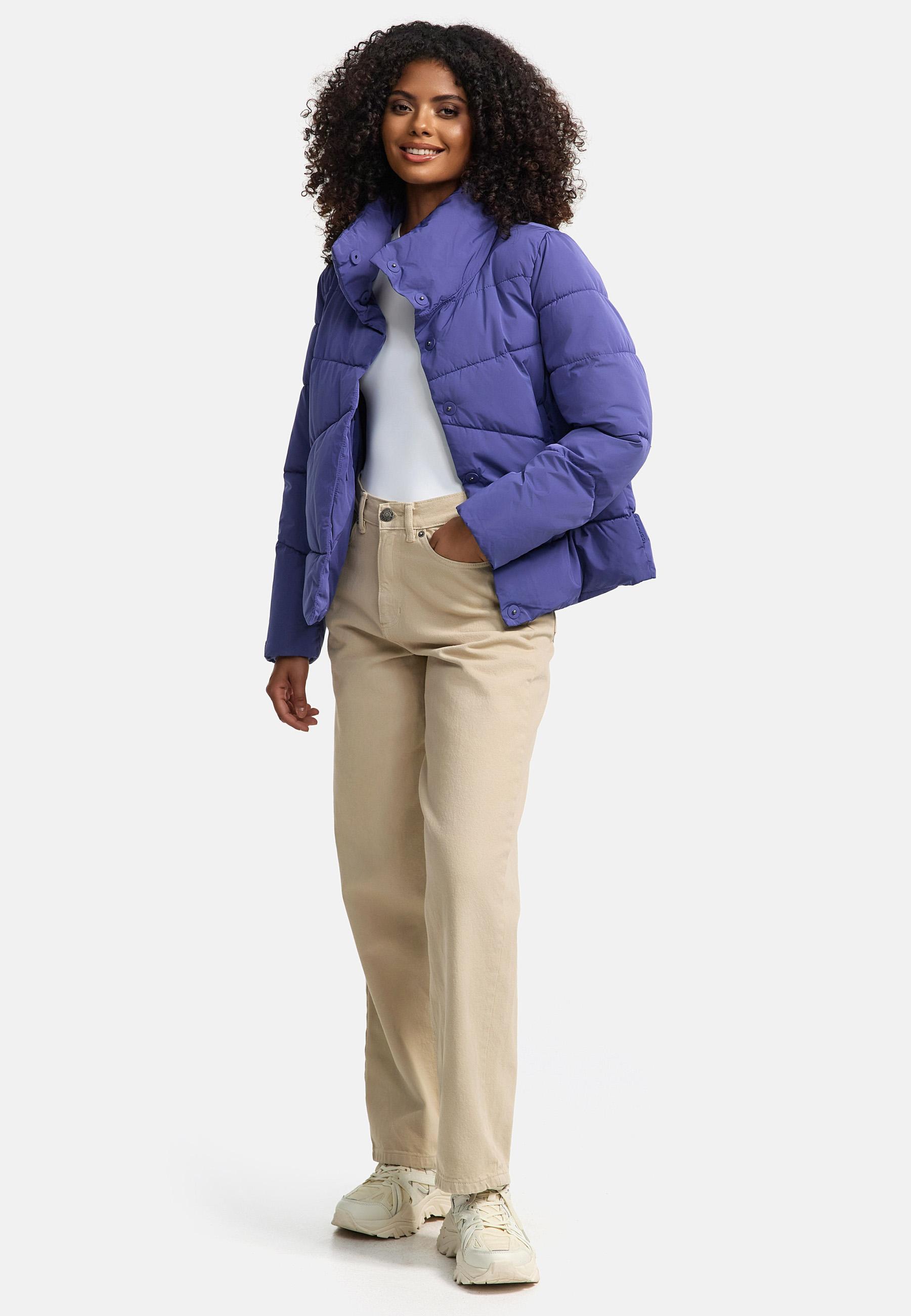 Warme Winterjacke mit hohem Kragen "Jalliaa 16" Blue Violet