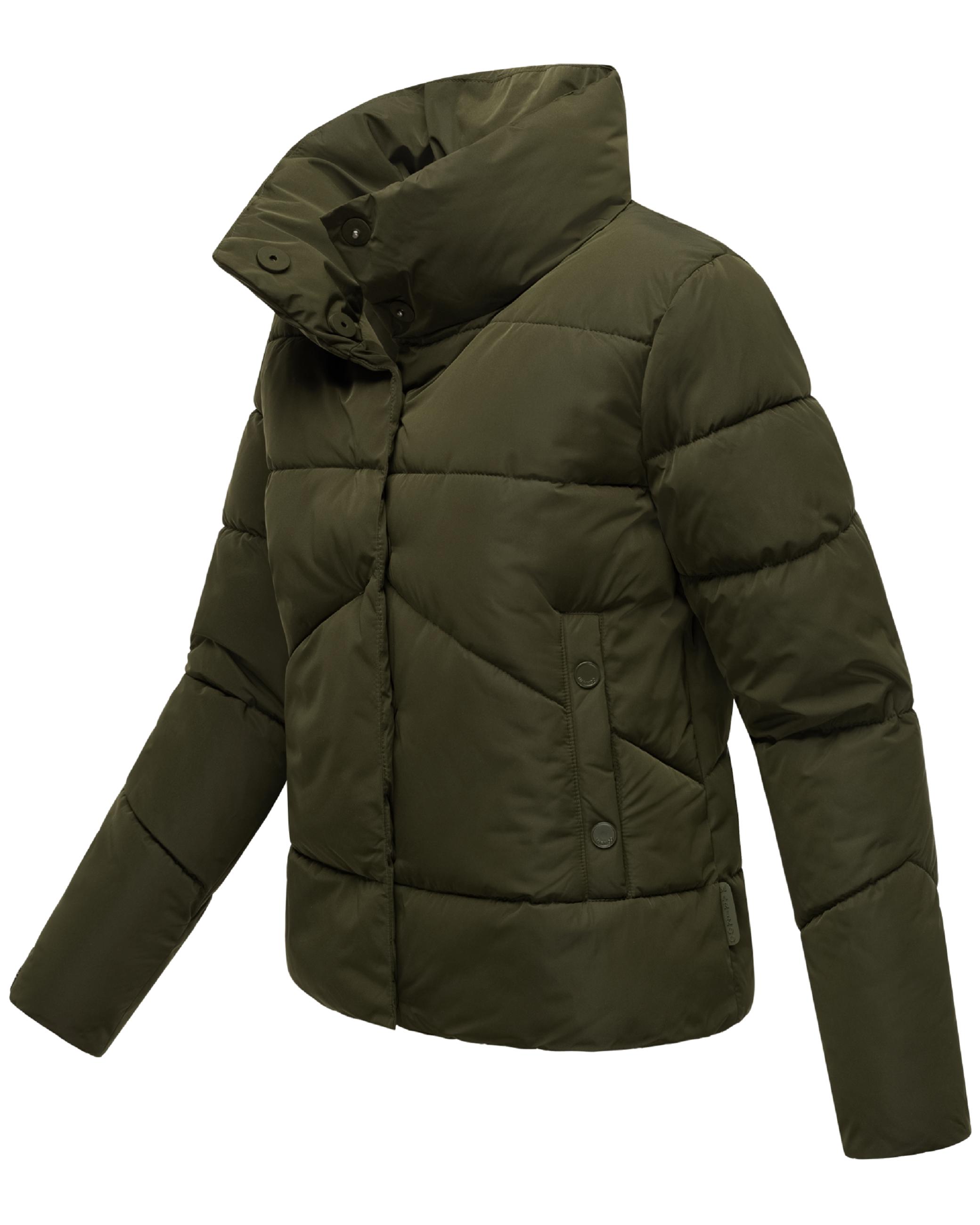 Warme Winterjacke mit hohem Kragen "Jalliaa 16" Dark Olive