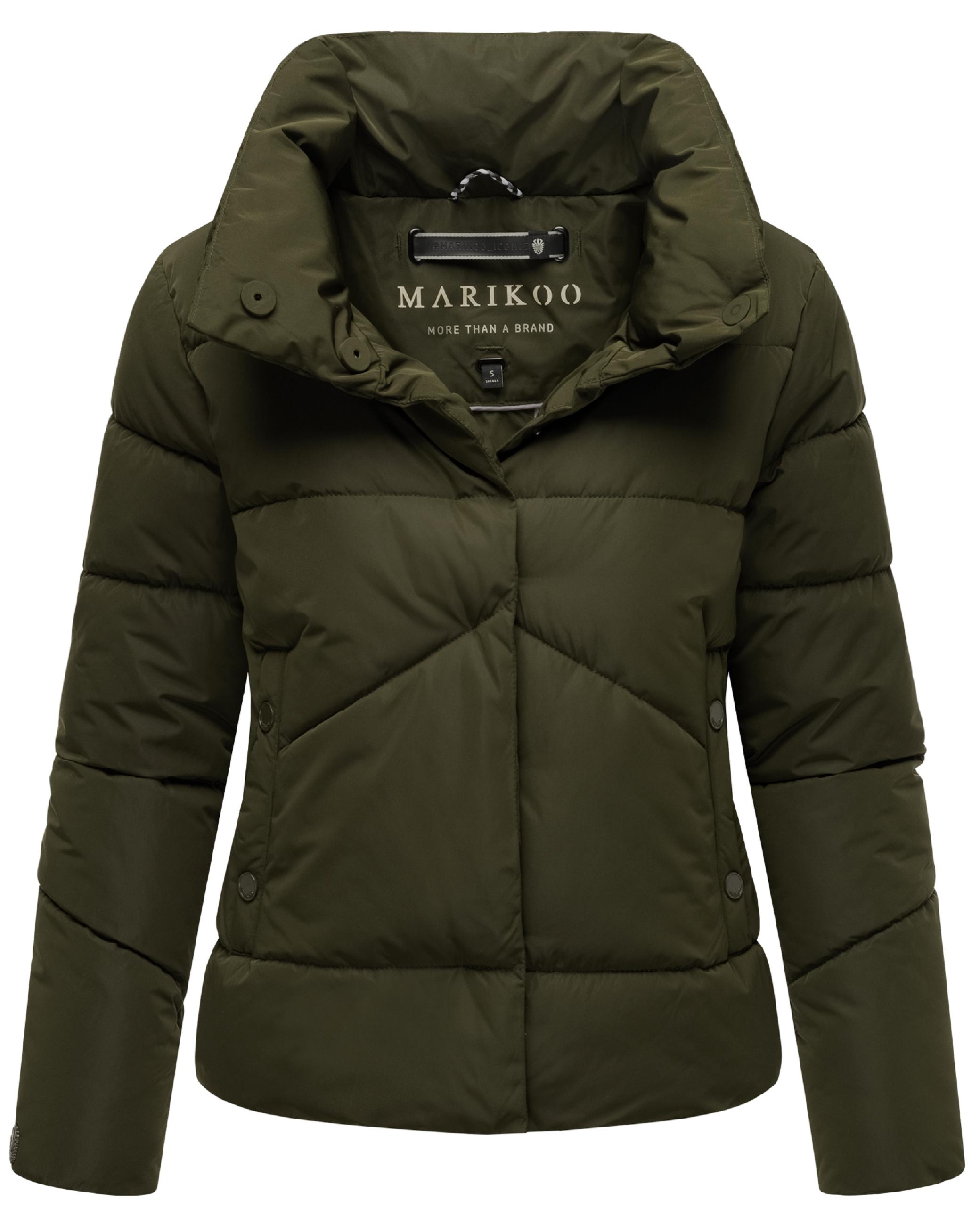 Warme Winterjacke mit hohem Kragen "Jalliaa 16" Dark Olive