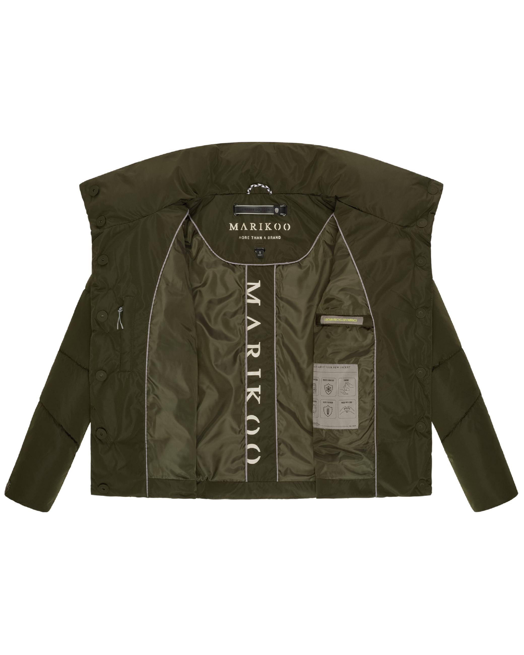 Warme Winterjacke mit hohem Kragen "Jalliaa 16" Dark Olive