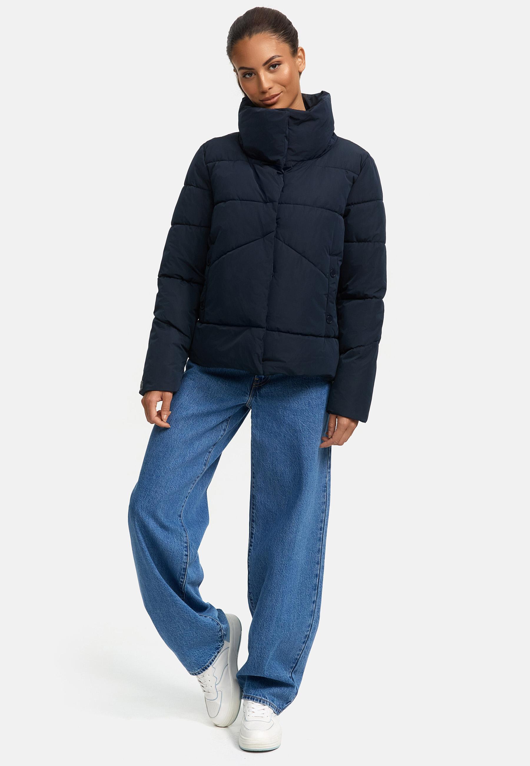 Warme Winterjacke mit hohem Kragen "Jalliaa 16" Navy