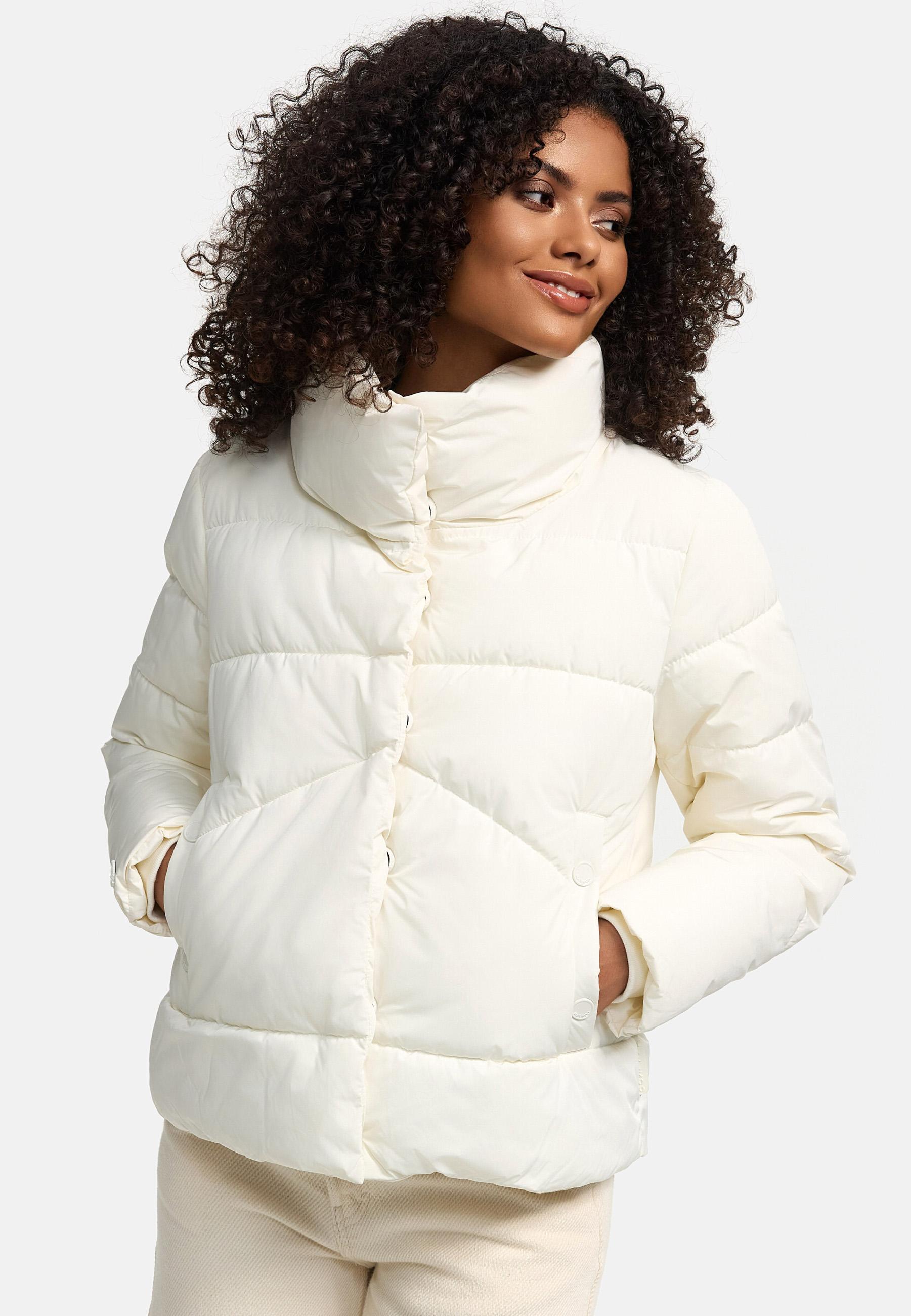 Warme Winterjacke mit hohem Kragen "Jalliaa 16" Off White