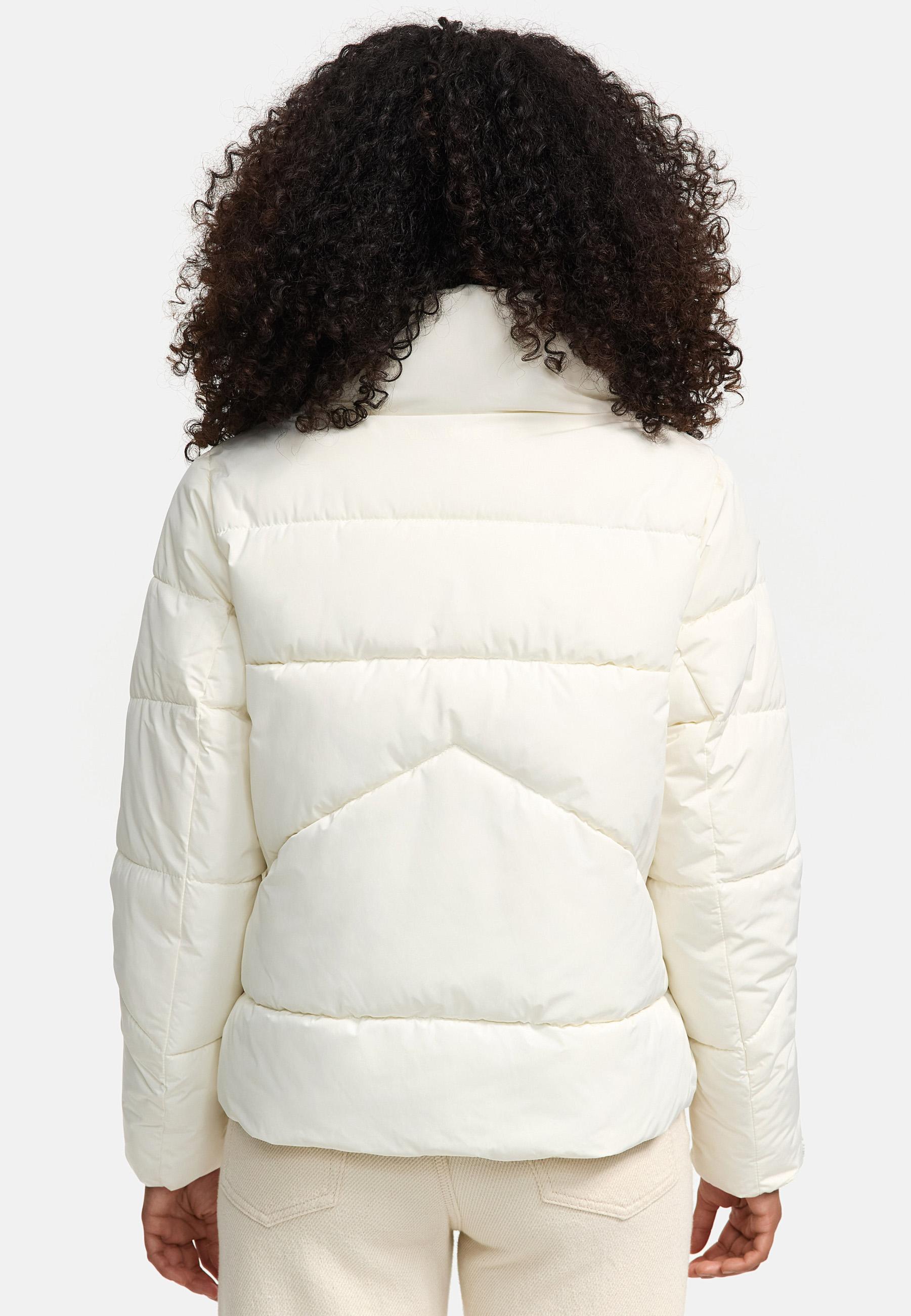 Warme Winterjacke mit hohem Kragen "Jalliaa 16" Off White