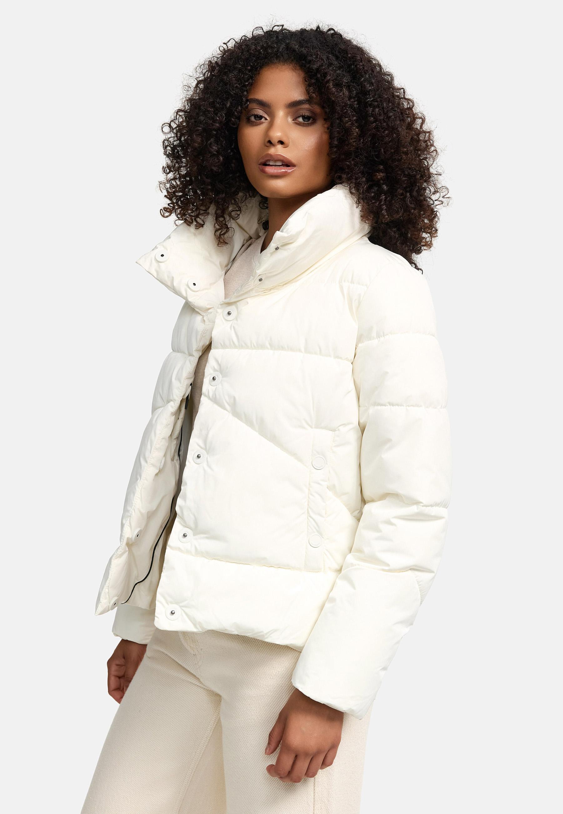 Warme Winterjacke mit hohem Kragen "Jalliaa 16" Off White