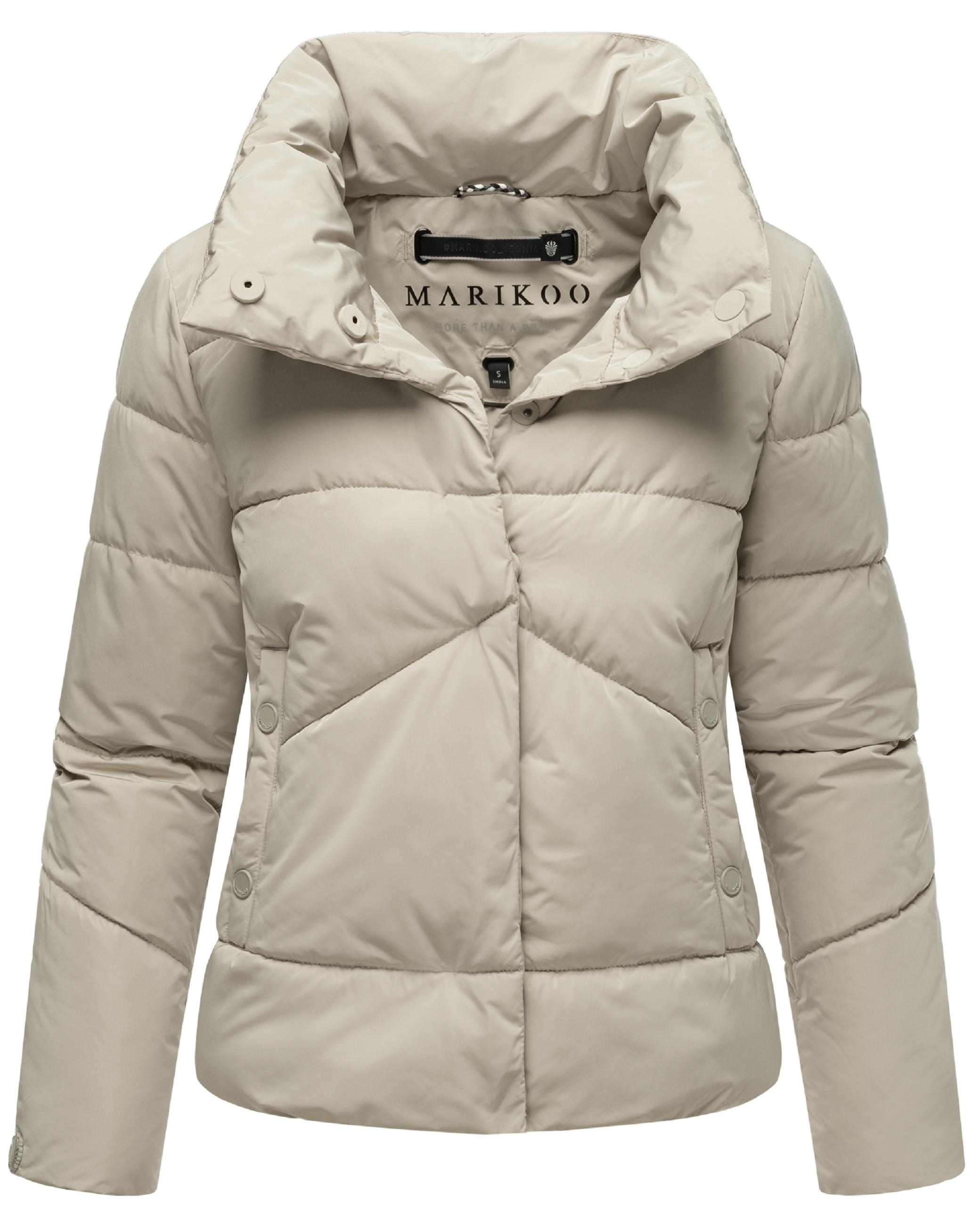 Warme Winterjacke mit hohem Kragen "Jalliaa 16" Pebble Grey