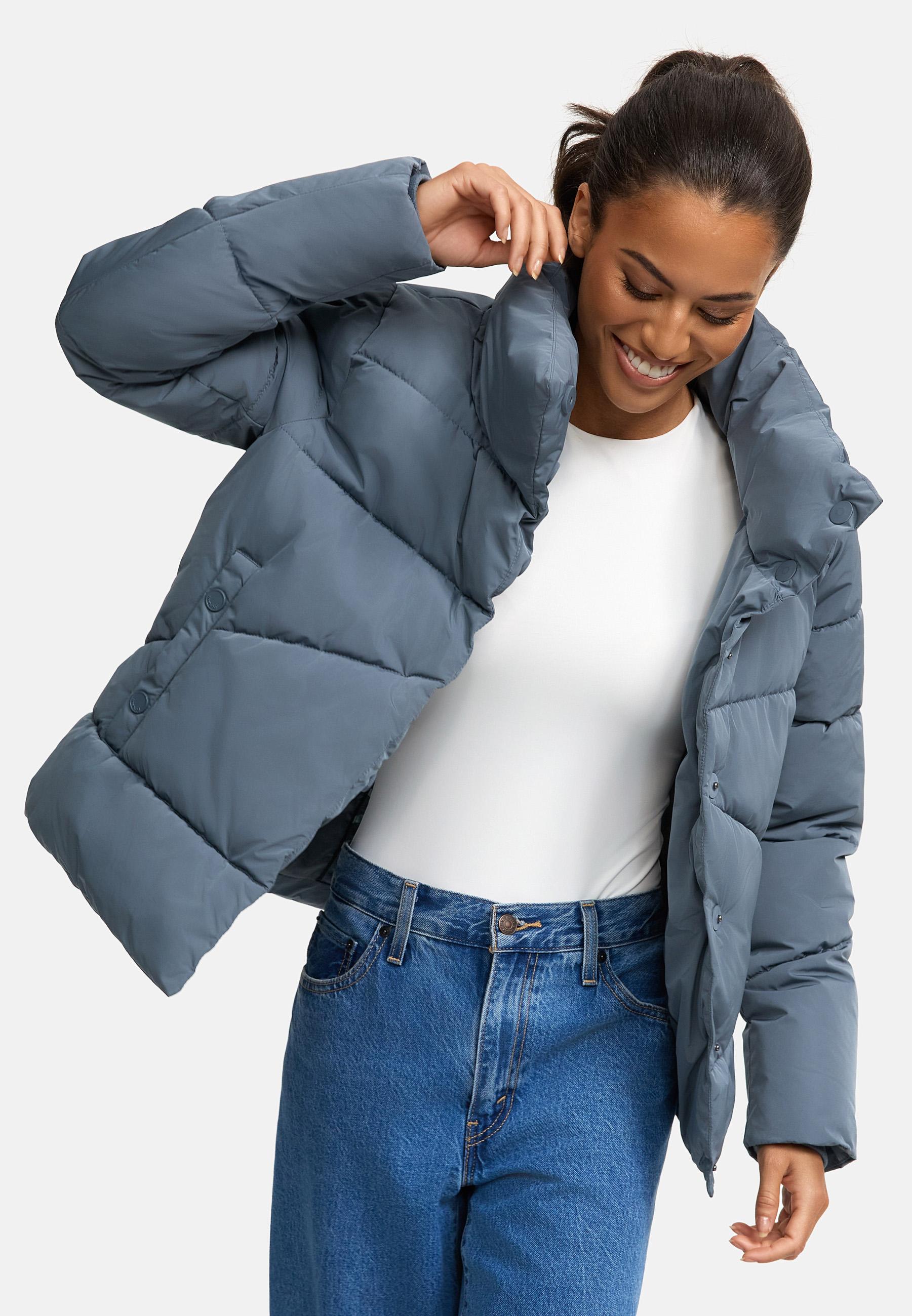 Warme Winterjacke mit hohem Kragen "Jalliaa 16" Stormy Blue