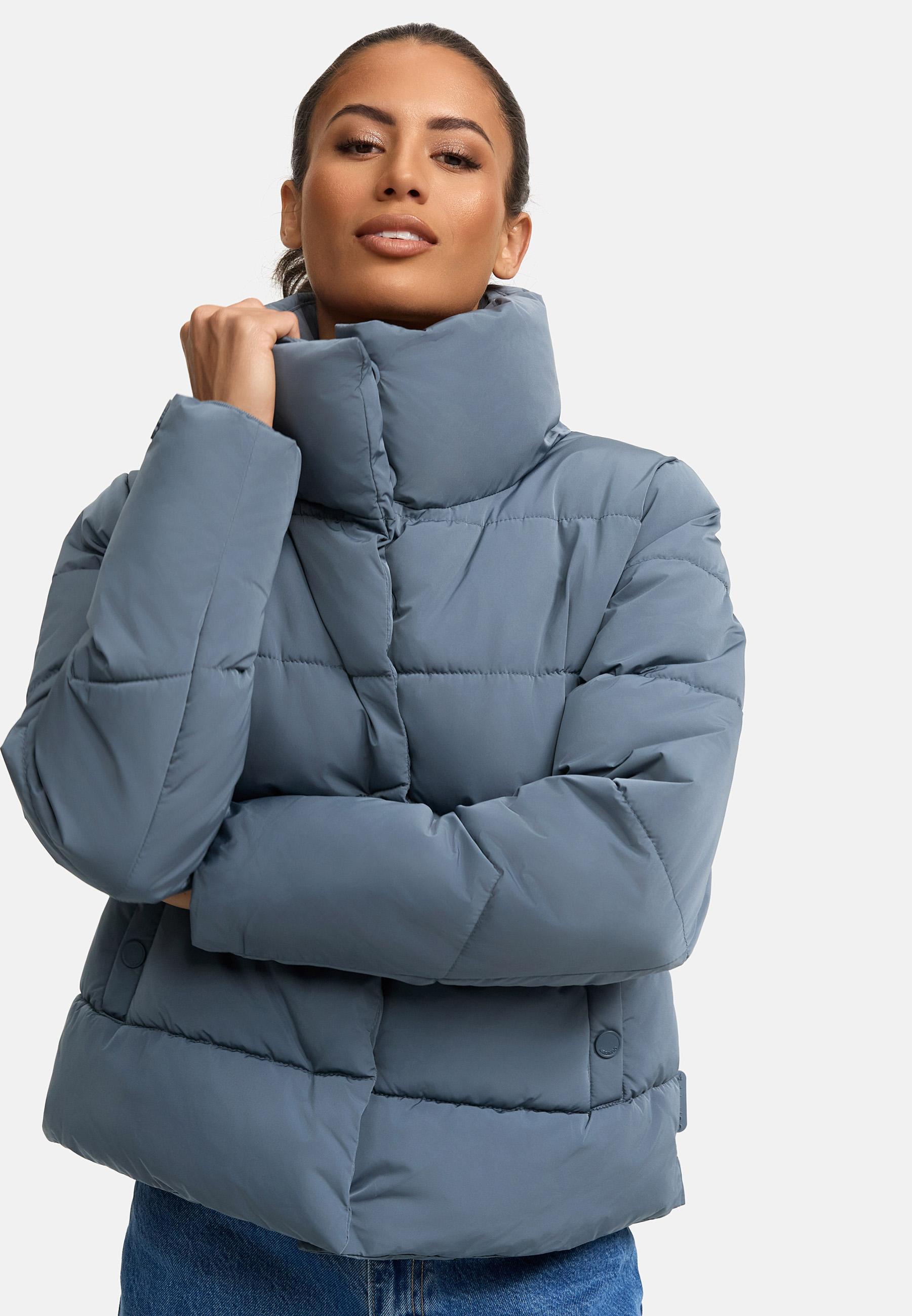 Warme Winterjacke mit hohem Kragen "Jalliaa 16" Stormy Blue