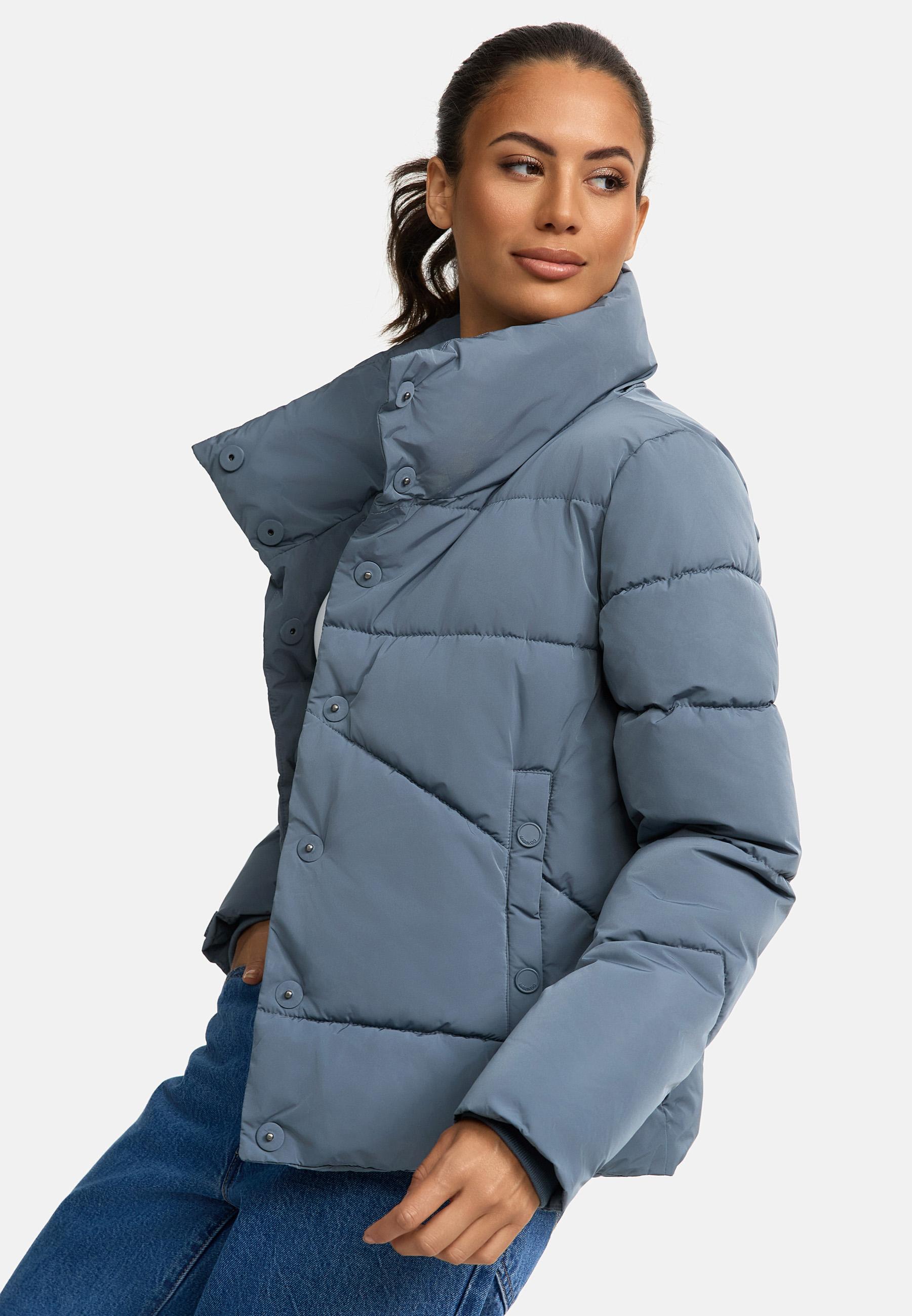 Warme Winterjacke mit hohem Kragen "Jalliaa 16" Stormy Blue
