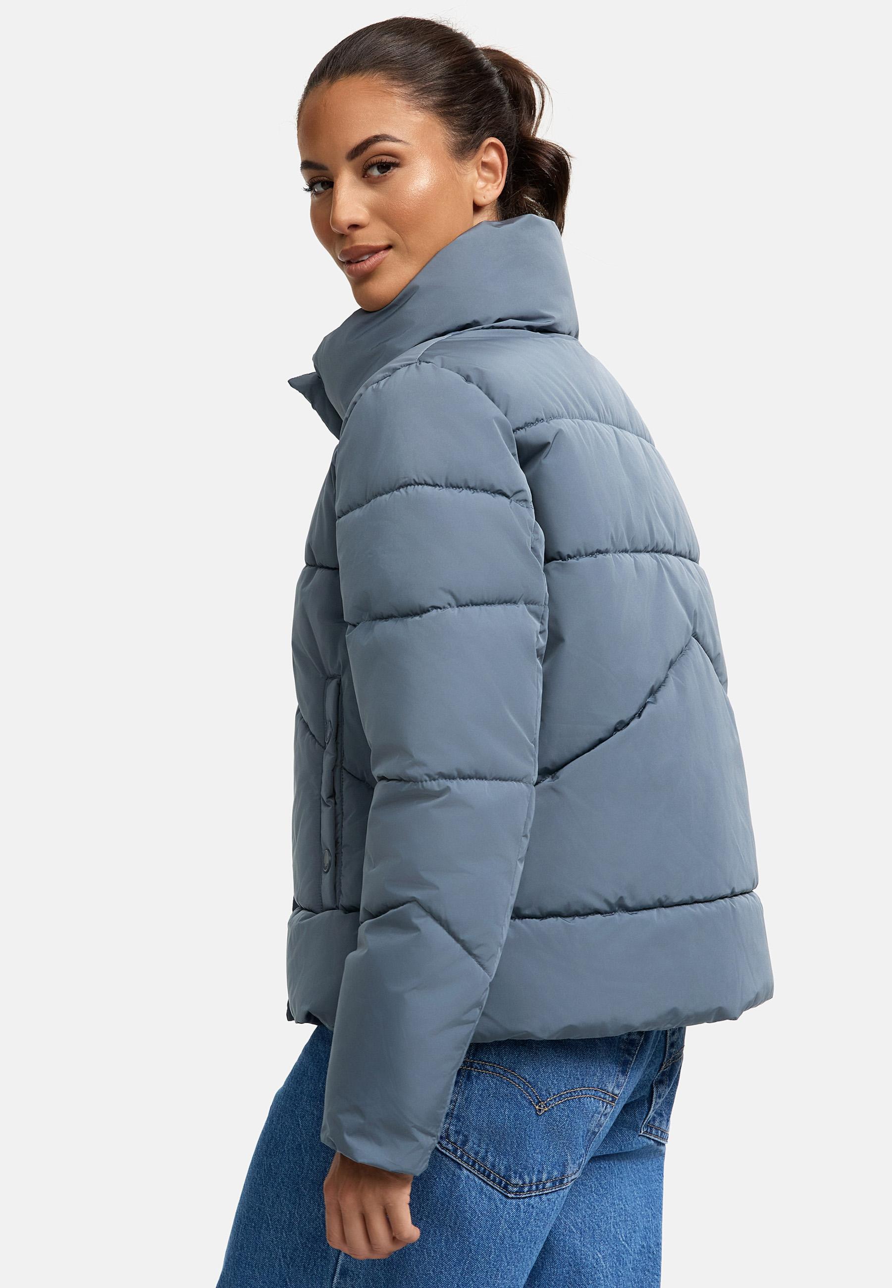 Warme Winterjacke mit hohem Kragen "Jalliaa 16" Stormy Blue