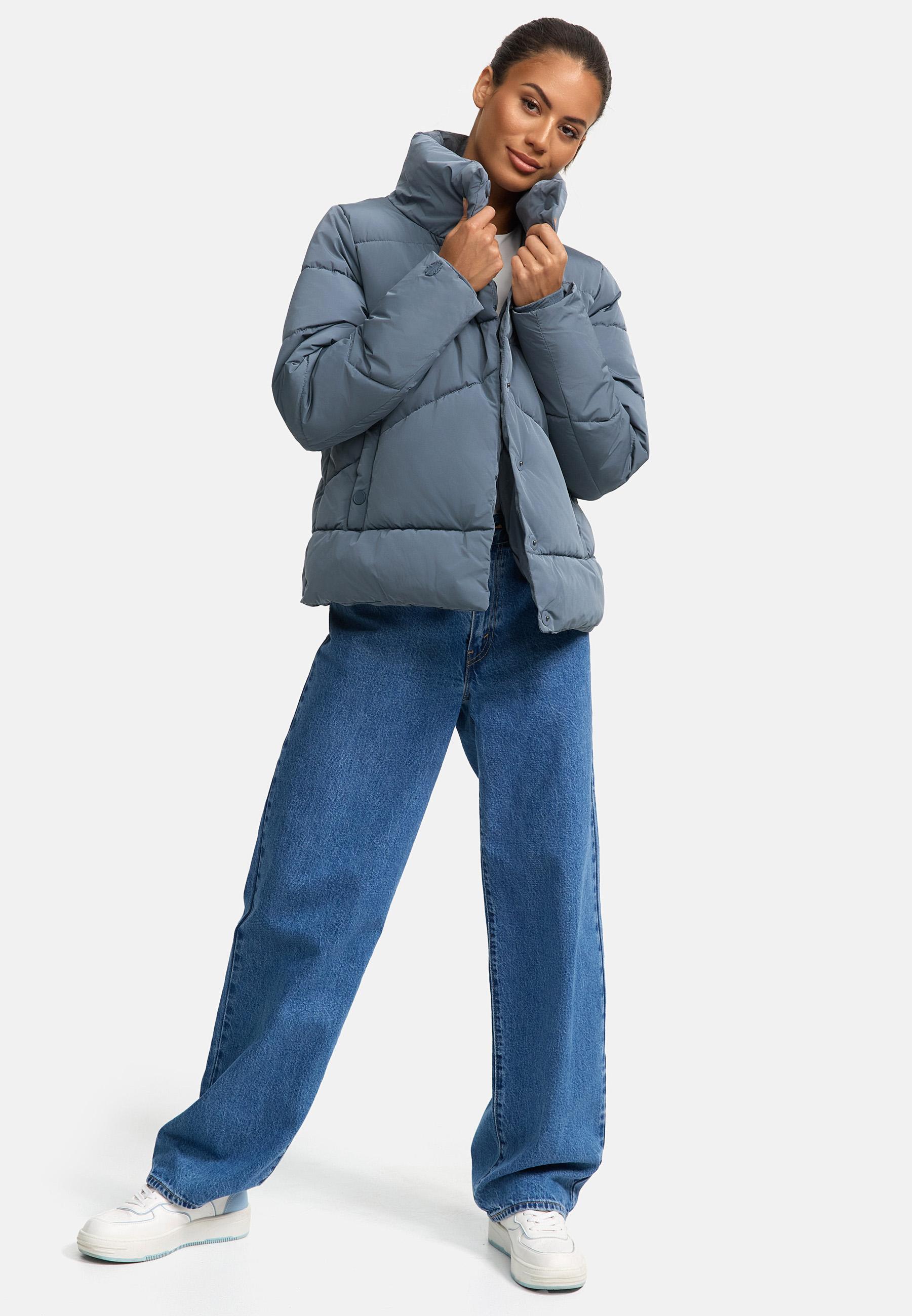 Warme Winterjacke mit hohem Kragen "Jalliaa 16" Stormy Blue