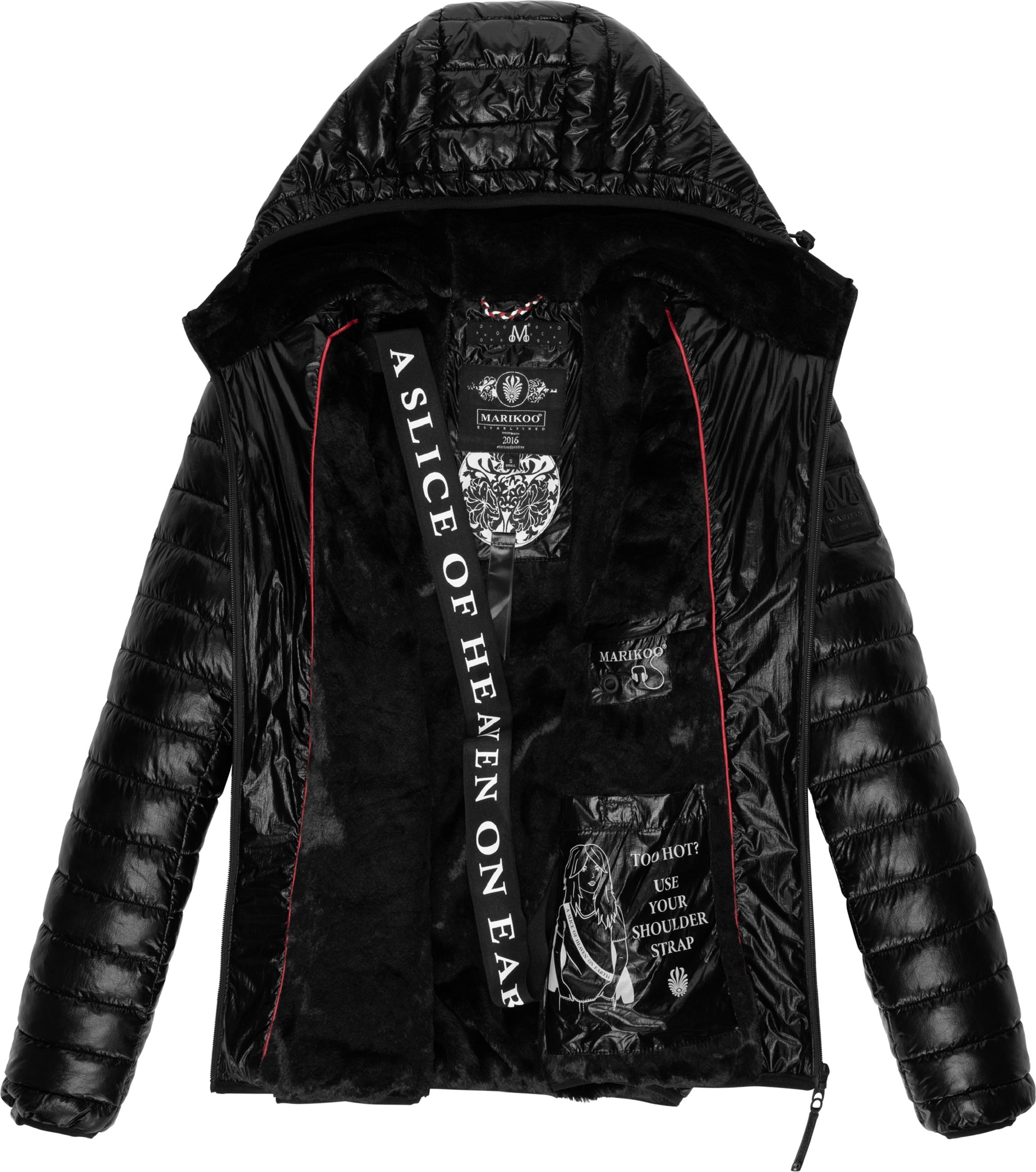 Winter Steppjacke mit Kapuze "Jaylaa" Black