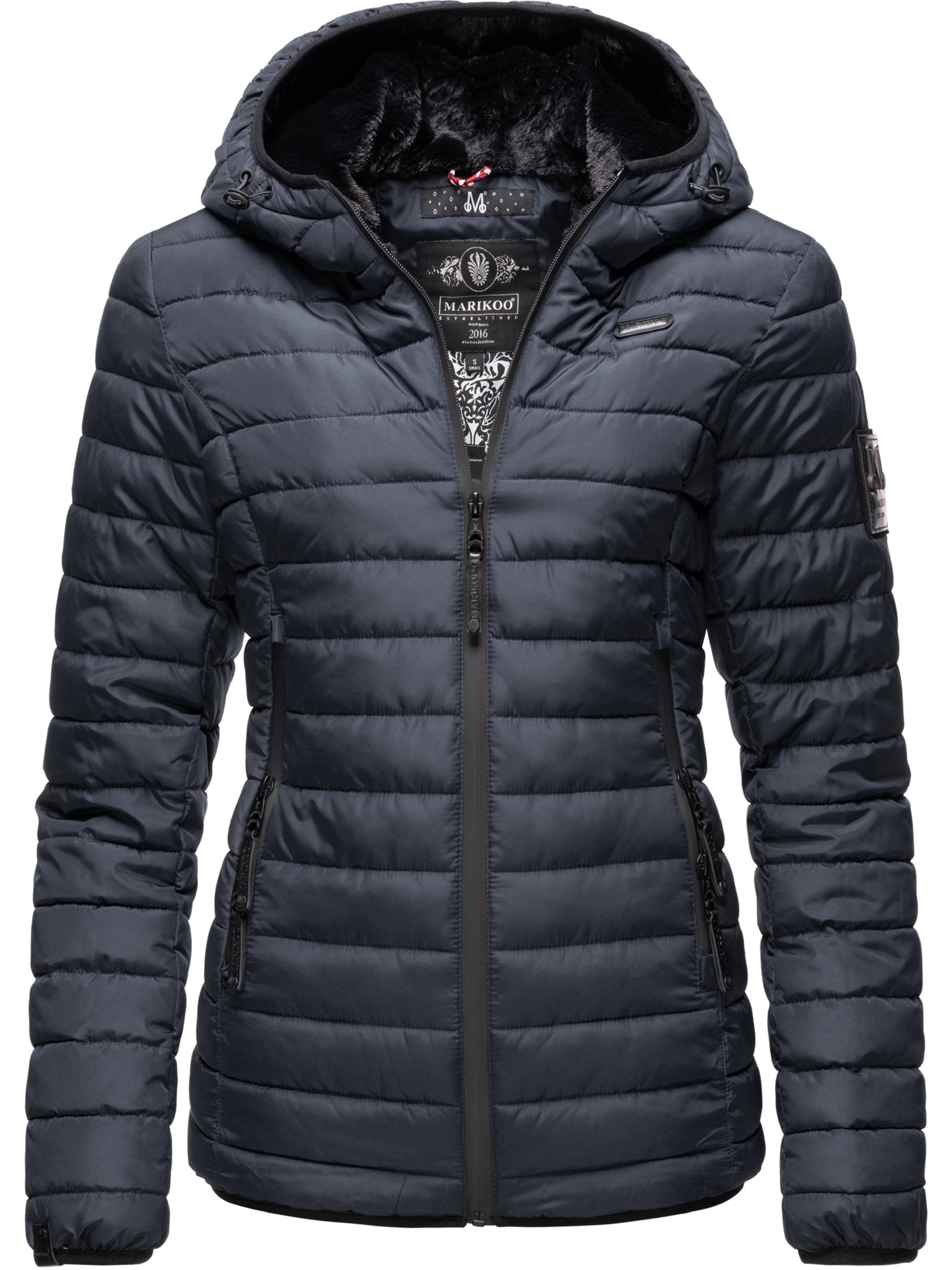 Winter Steppjacke mit Kapuze "Jaylaa" Navy