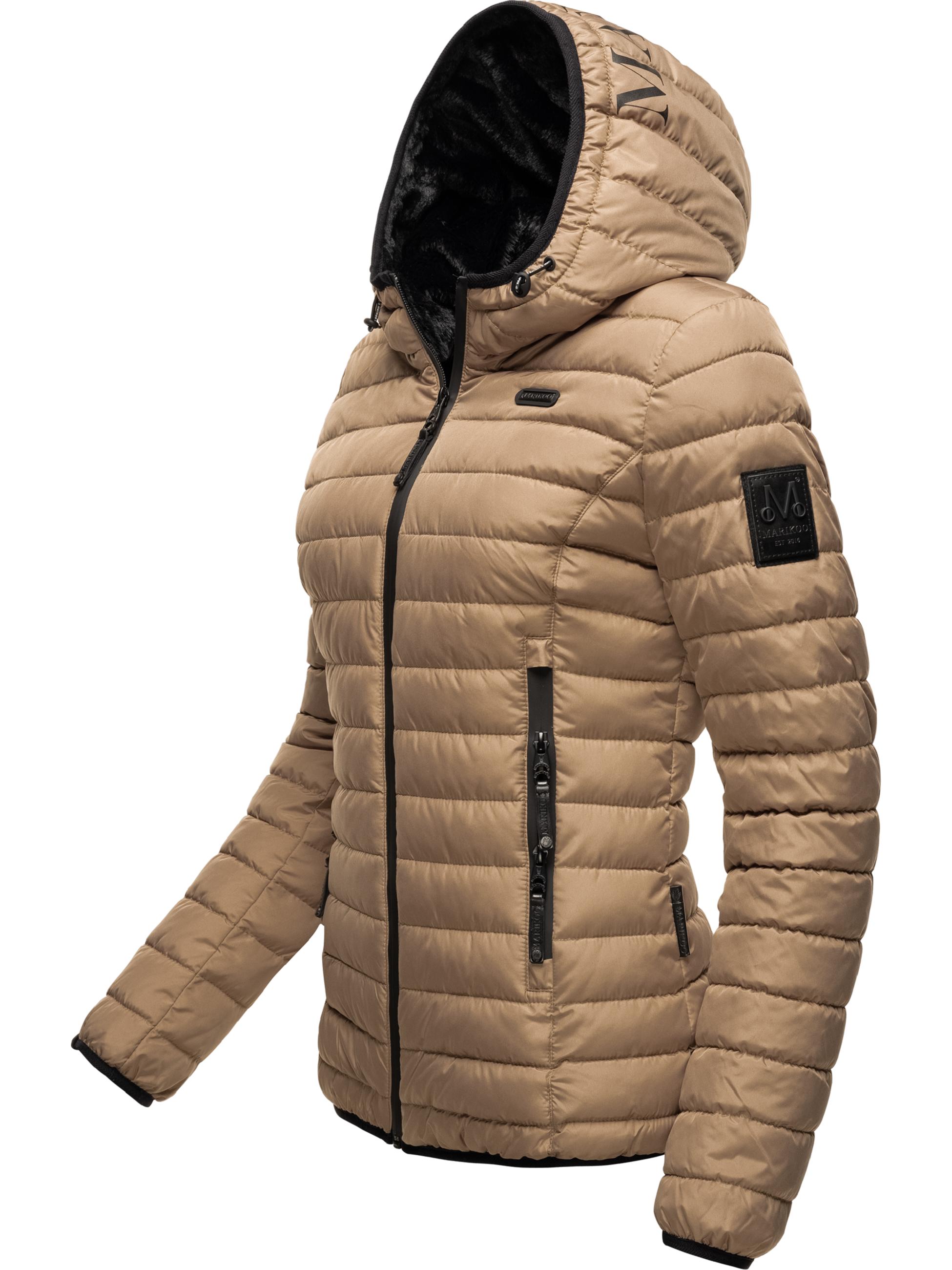 Winter Steppjacke mit Kapuze "Jaylaa" Taupe