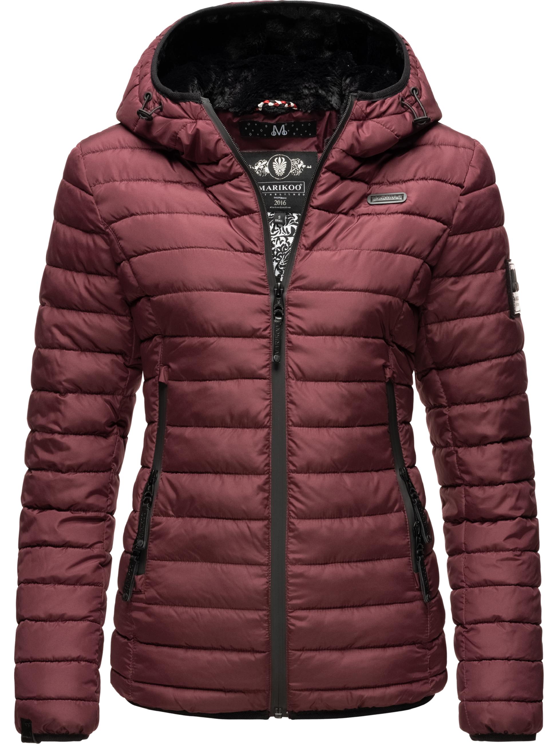 Winter Steppjacke mit Kapuze "Jaylaa" Wine