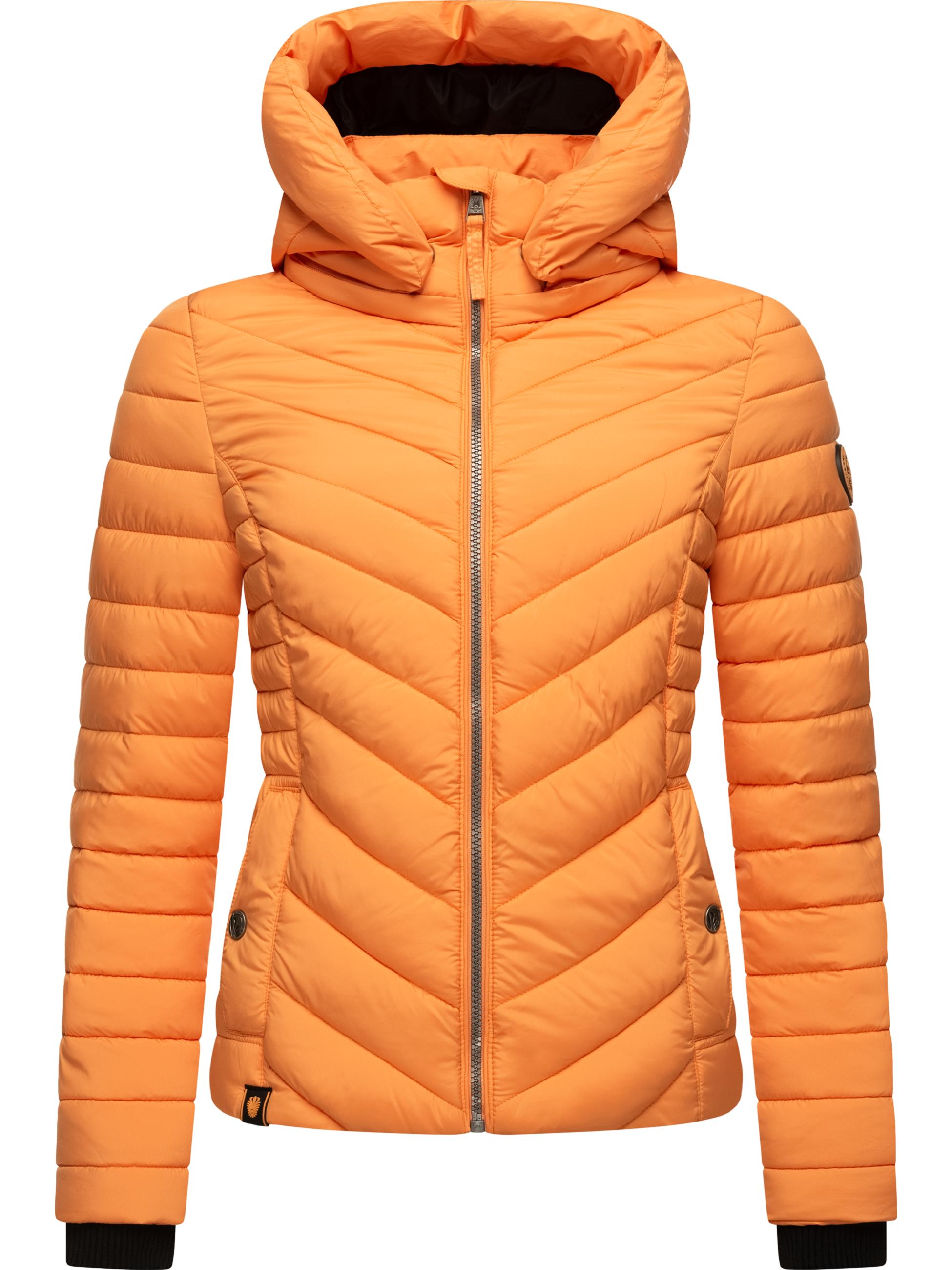 Steppjacke mit abnehmbarer Kapuze "Kagomee" Apricot Sorbet