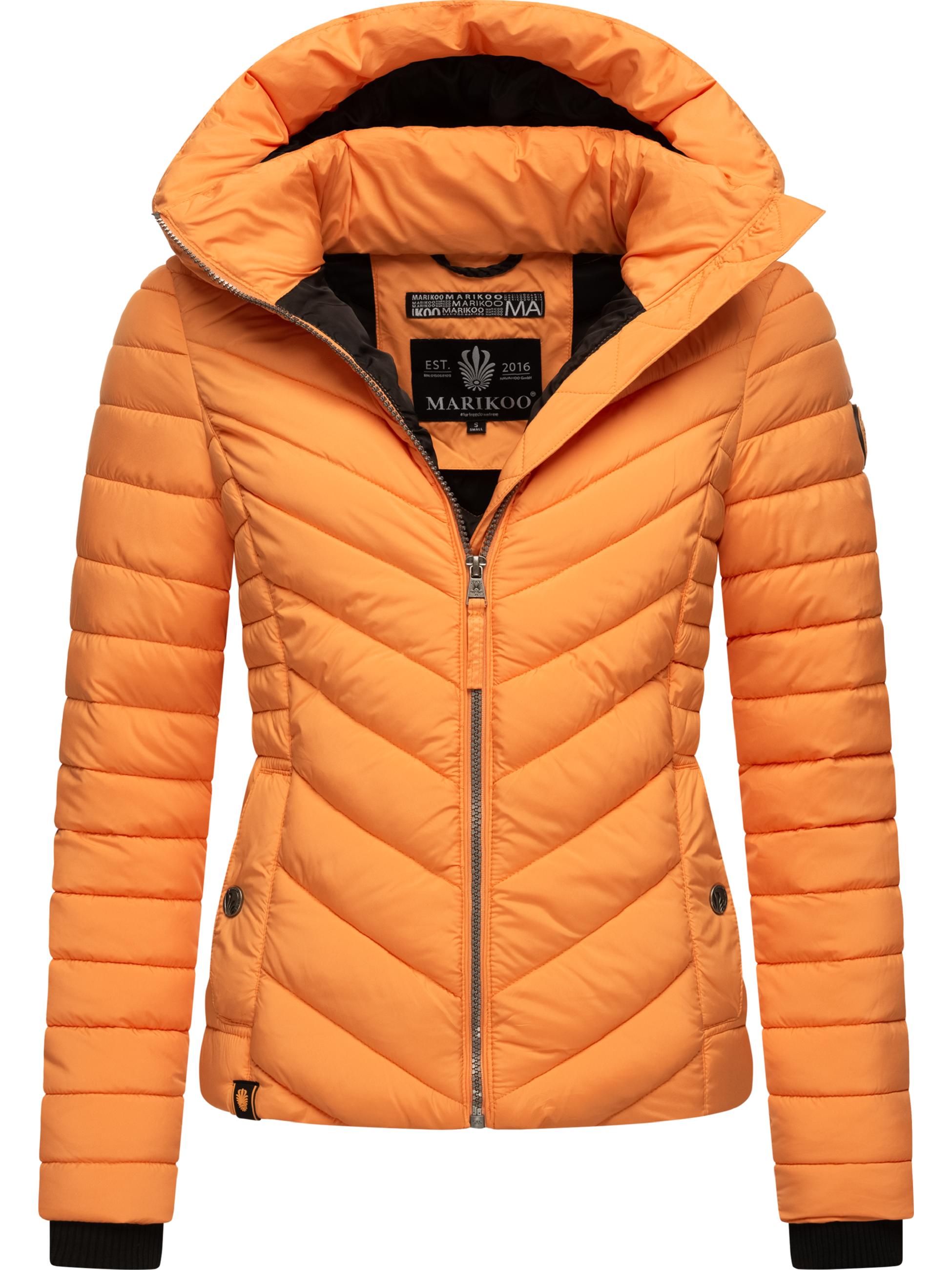 Steppjacke mit abnehmbarer Kapuze "Kagomee" Apricot Sorbet