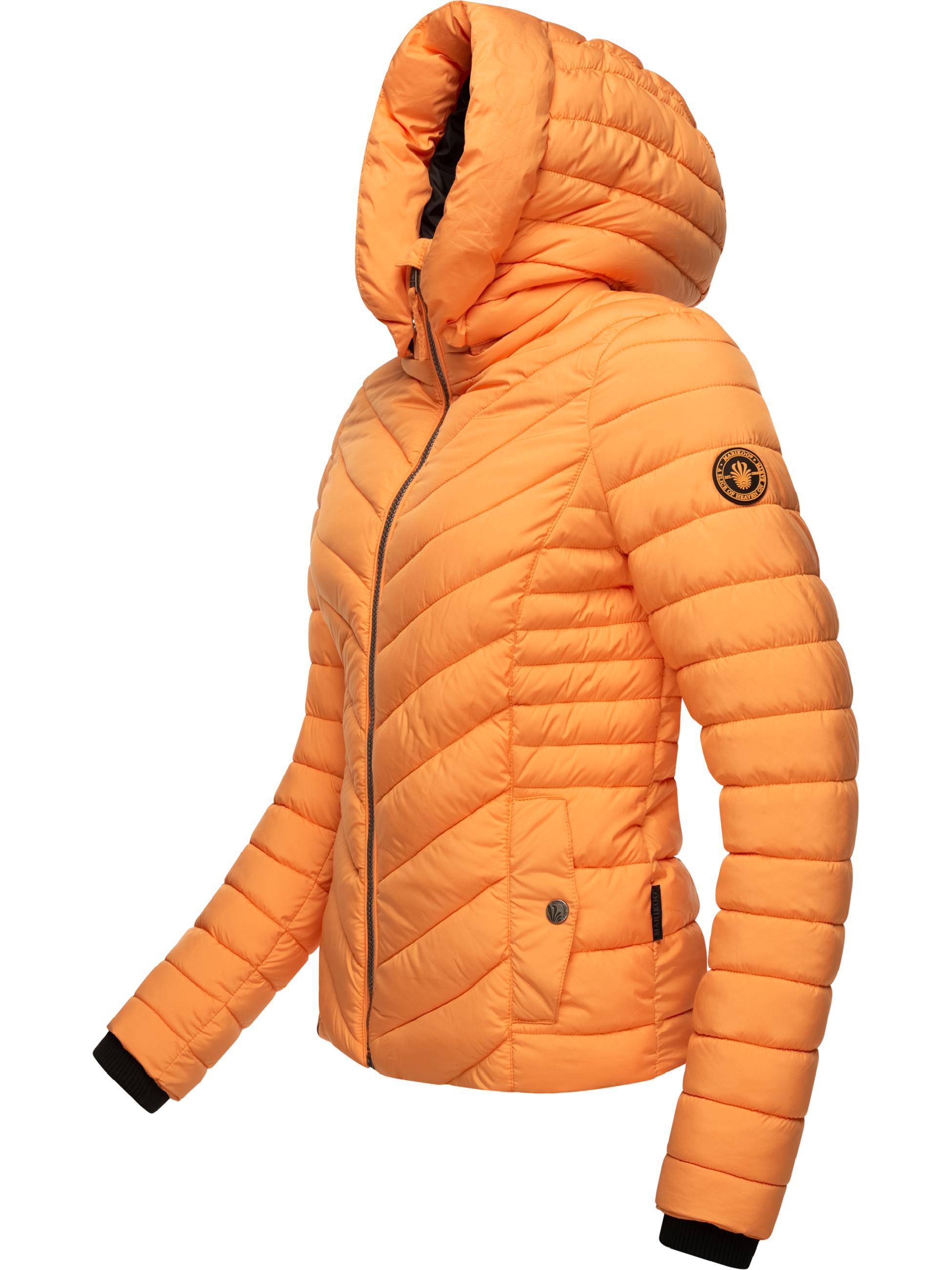 Steppjacke mit abnehmbarer Kapuze "Kagomee" Apricot Sorbet