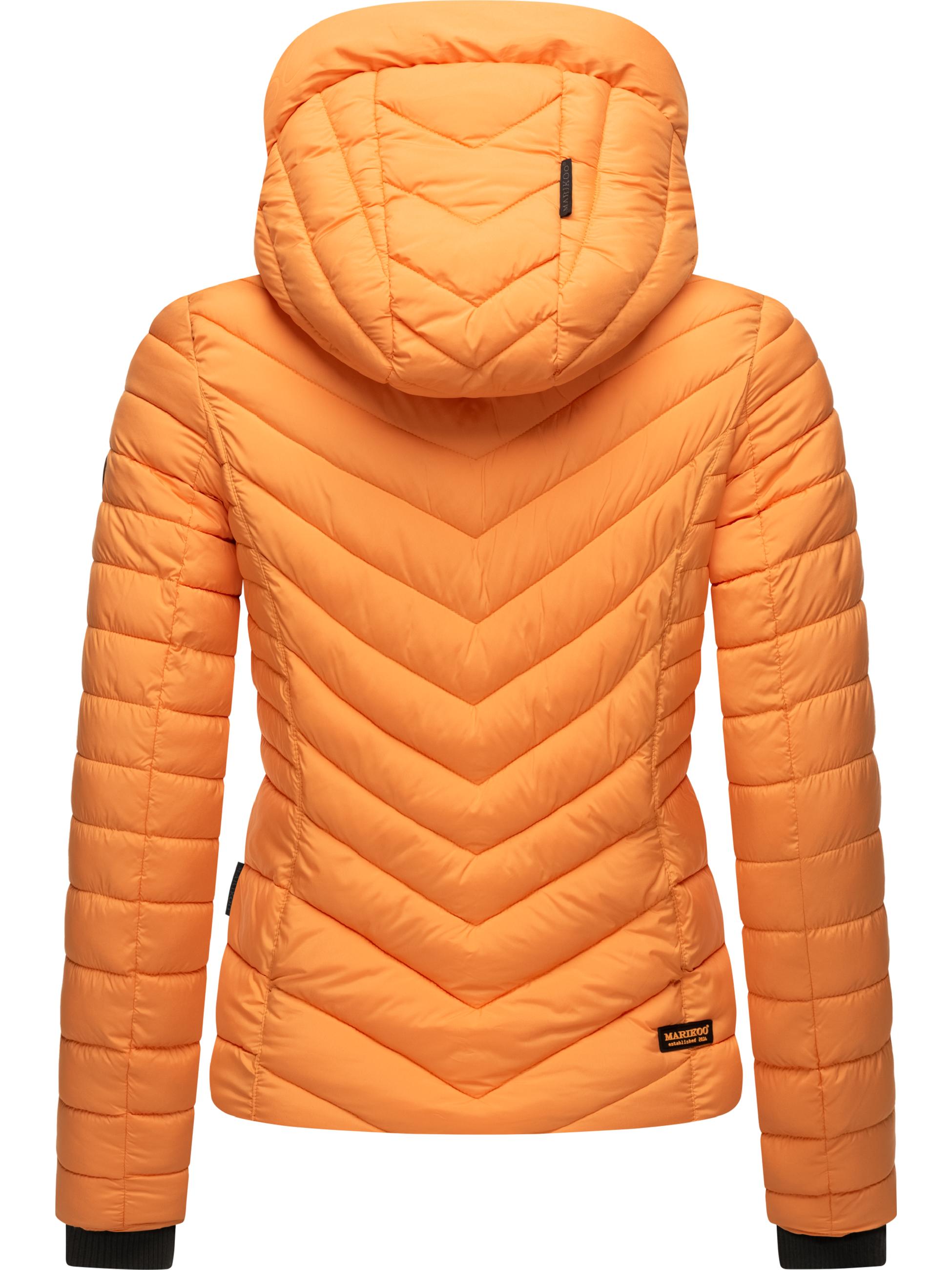 Steppjacke mit abnehmbarer Kapuze "Kagomee" Apricot Sorbet